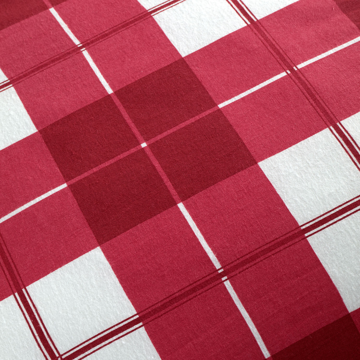 Finlay Check Duvet Set Red - Red / Single Image 3