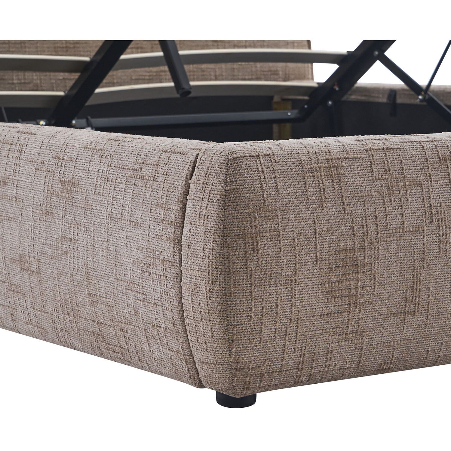 Rhea Ottoman Bed Brown King Image 11