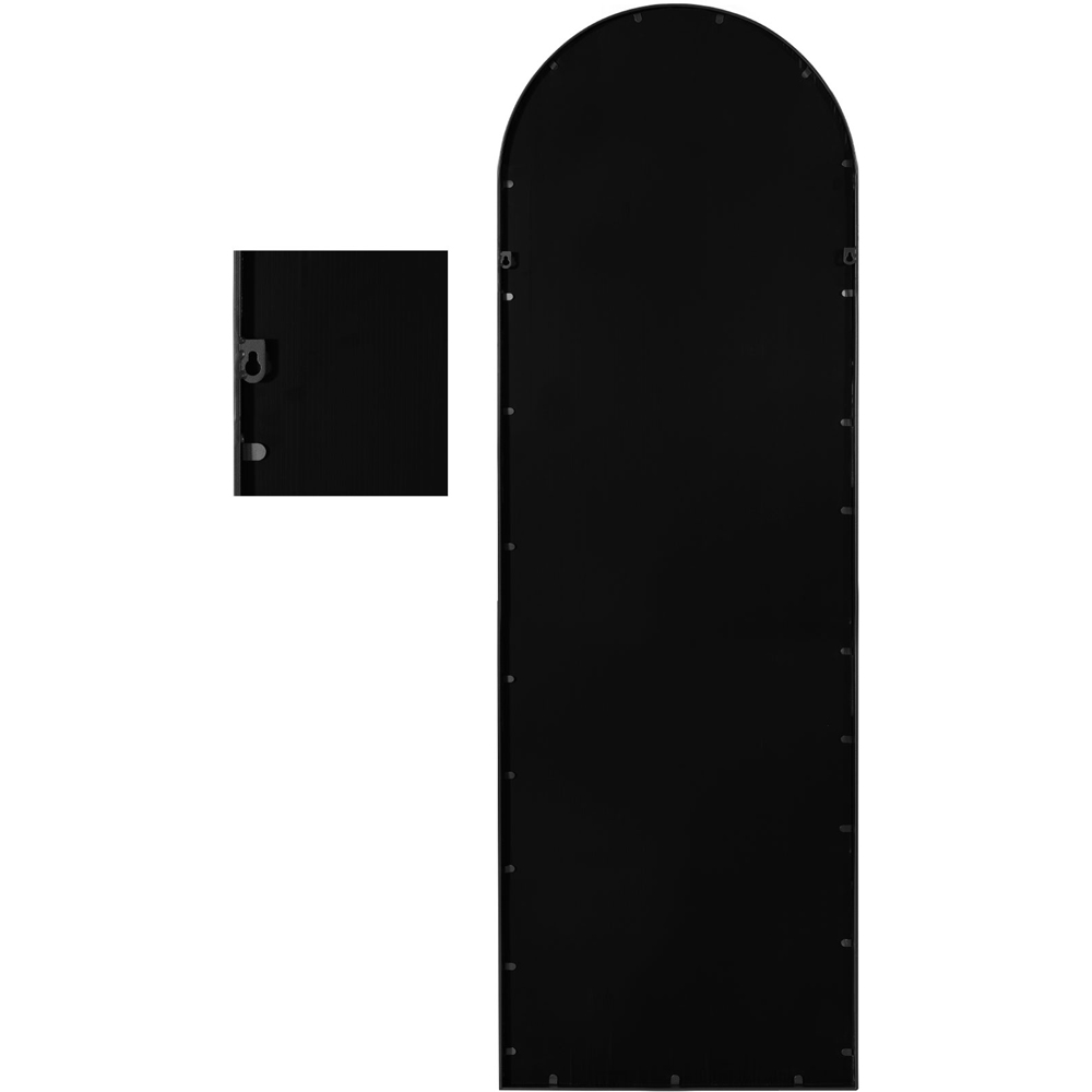 MirrorOutlet The Arcus Black Framed Arched Garden Wall Mirror 180 x 60cm Image 4