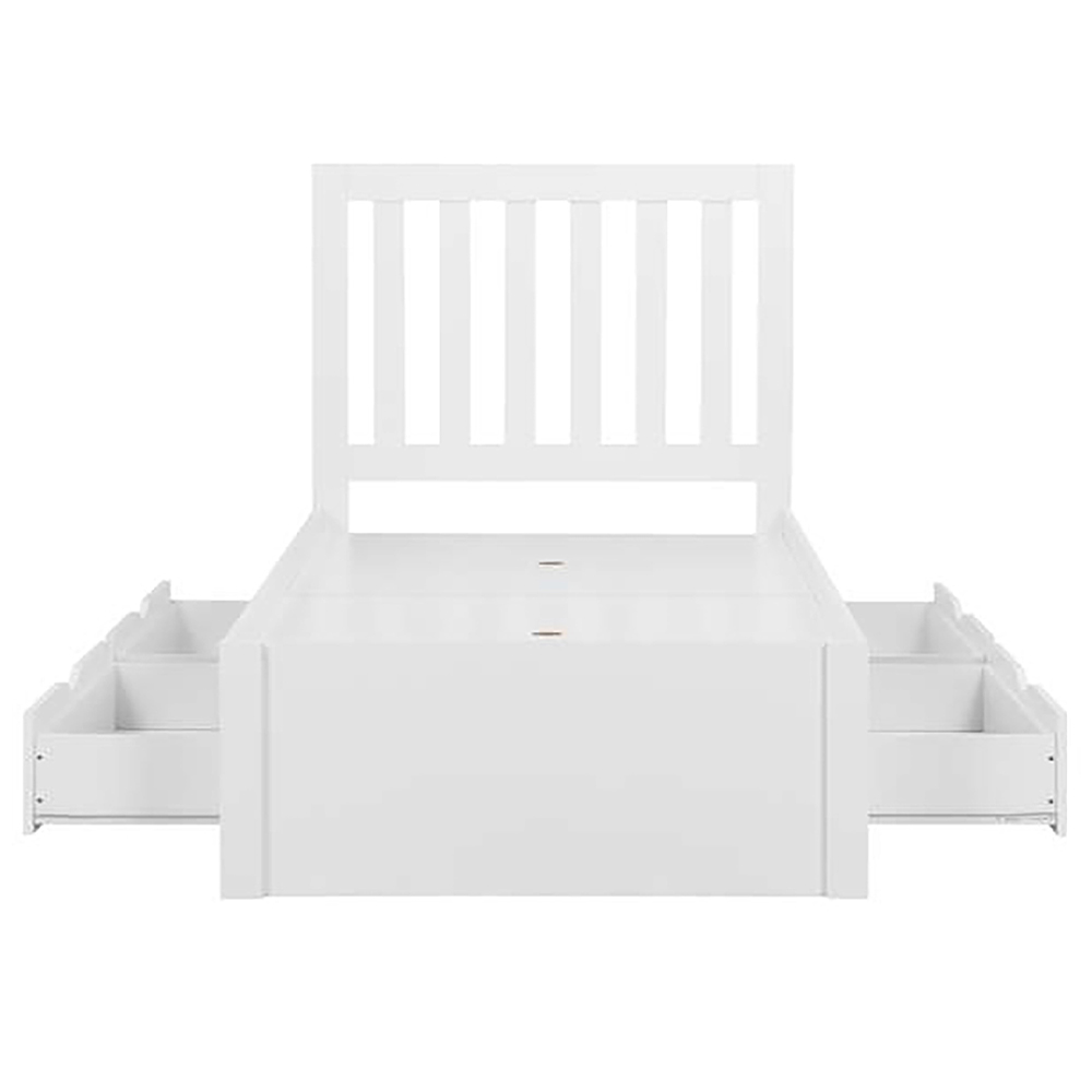 Appleby Single White Bed Image 4