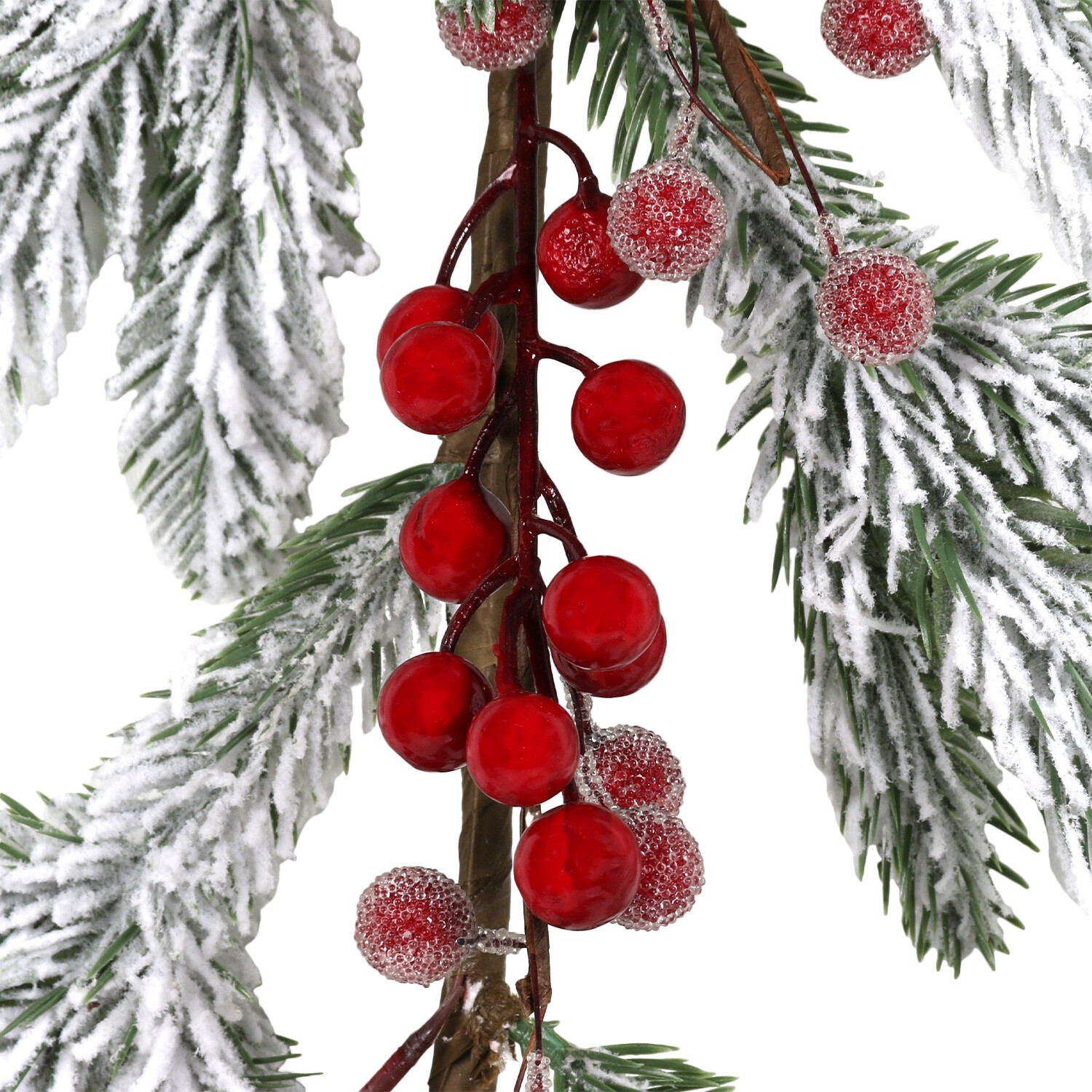 Frosted Berries Garland - Green Image 2