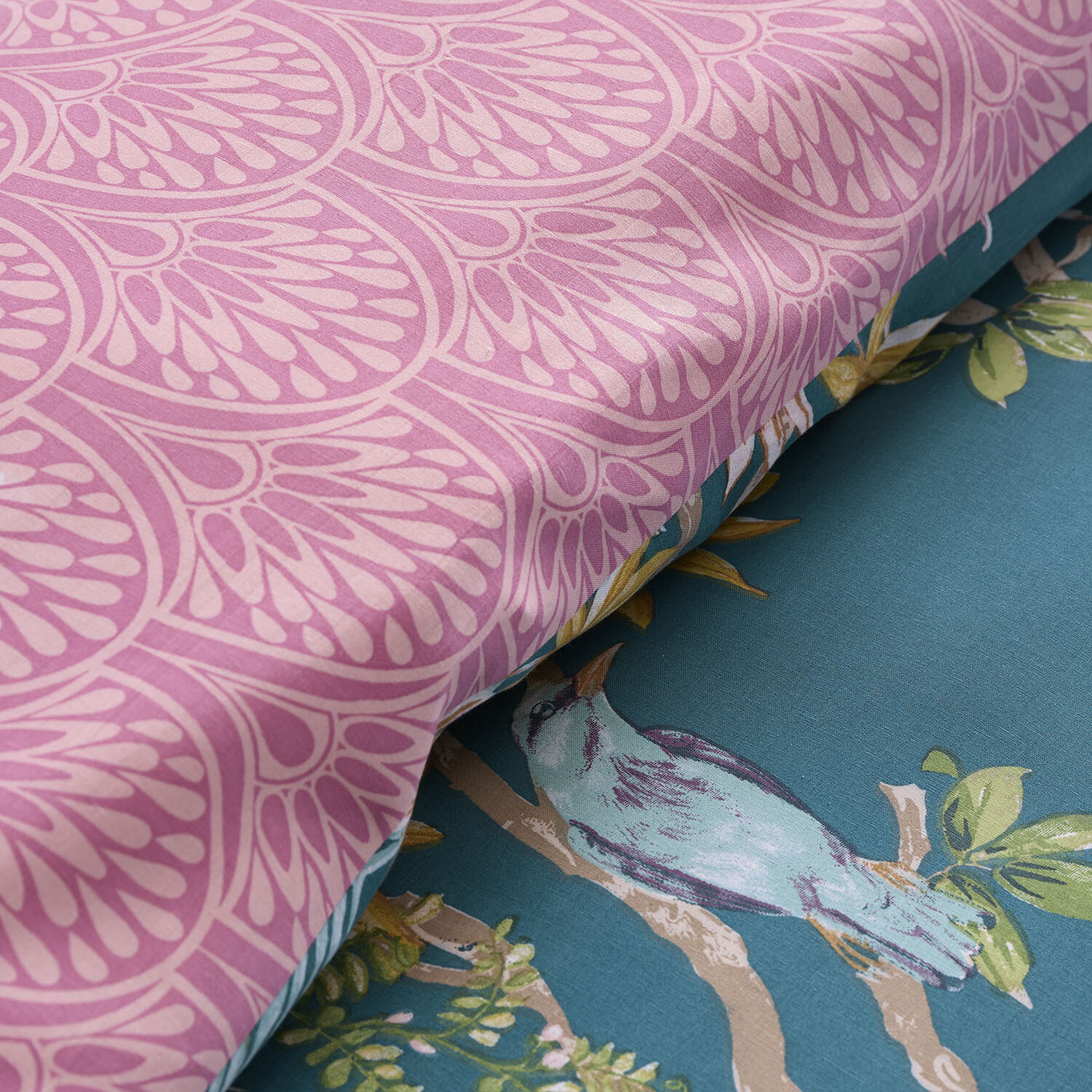 Botanical Birds Duvet Set - Multicolour / Superking Image 5