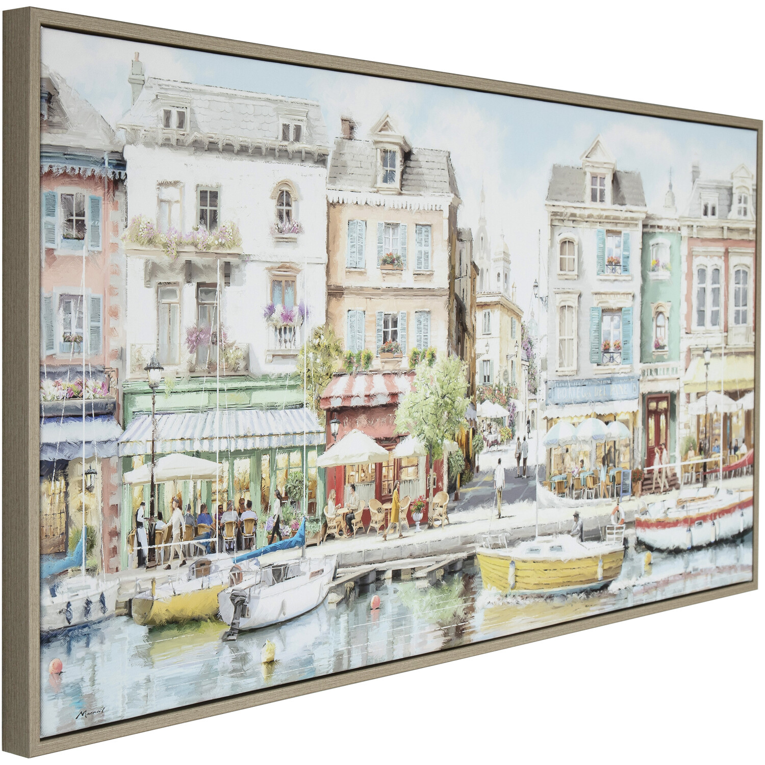 Macneil Quayside Framed Art Blue Image 2