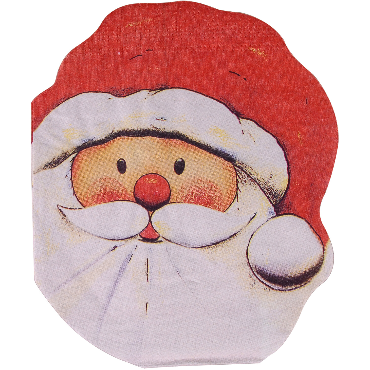 Set of 20 Santa or Pudding Napkins - Multicolour Image 4