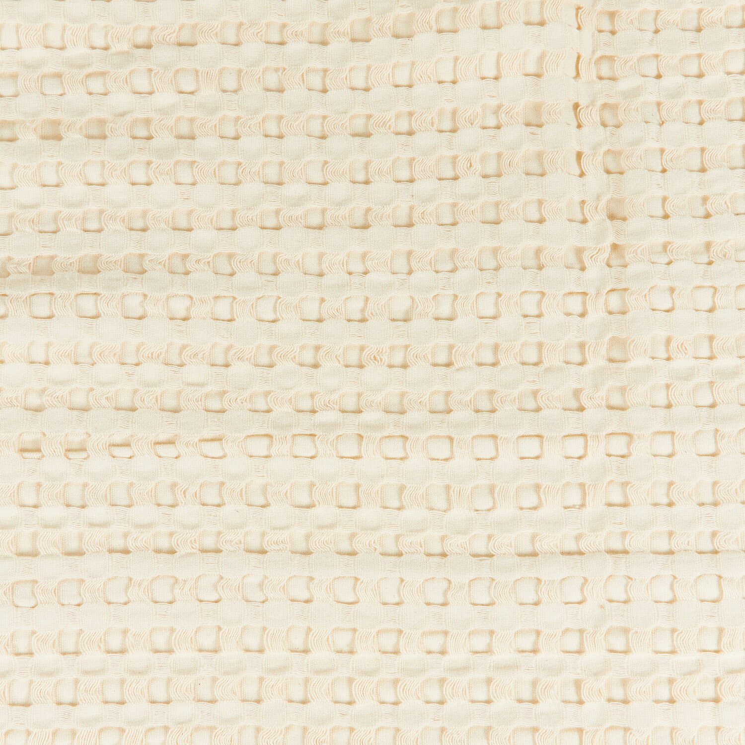 Walton Waffle Large Throw - Natural Image 3
