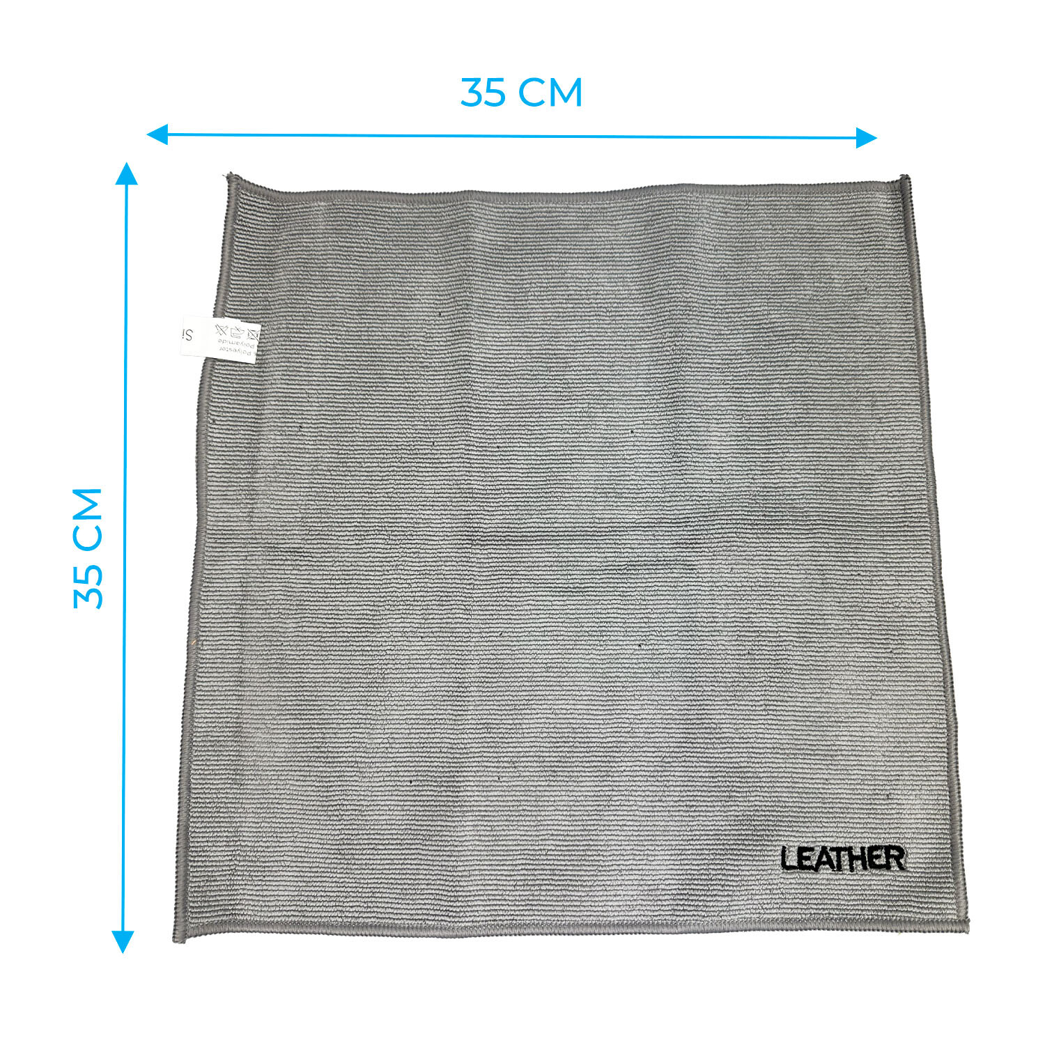 Simply Auto Leather Microfibre Cloth - Grey Image 2