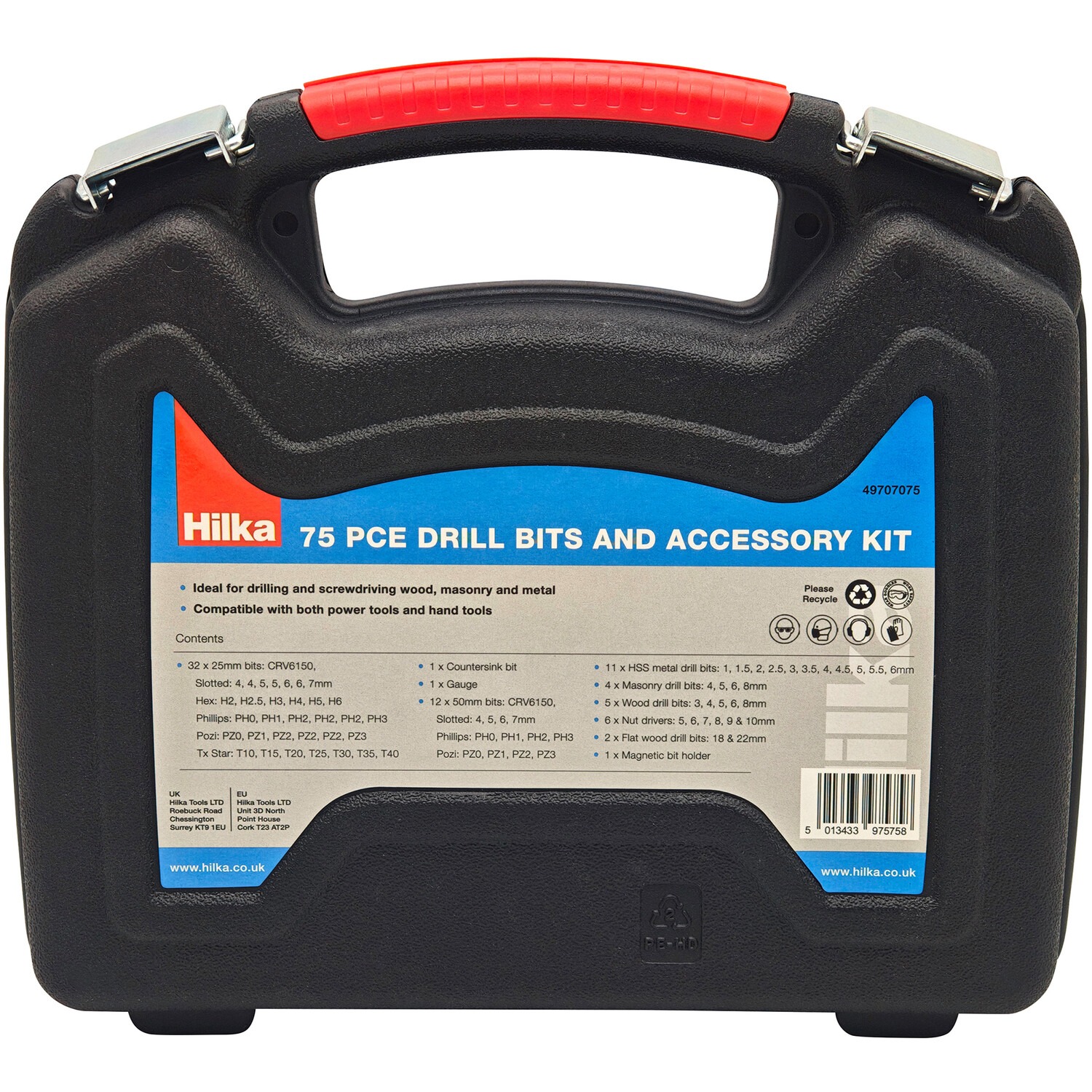 Hilka 75 Piece Drill Bit and Accessory Set Image 5