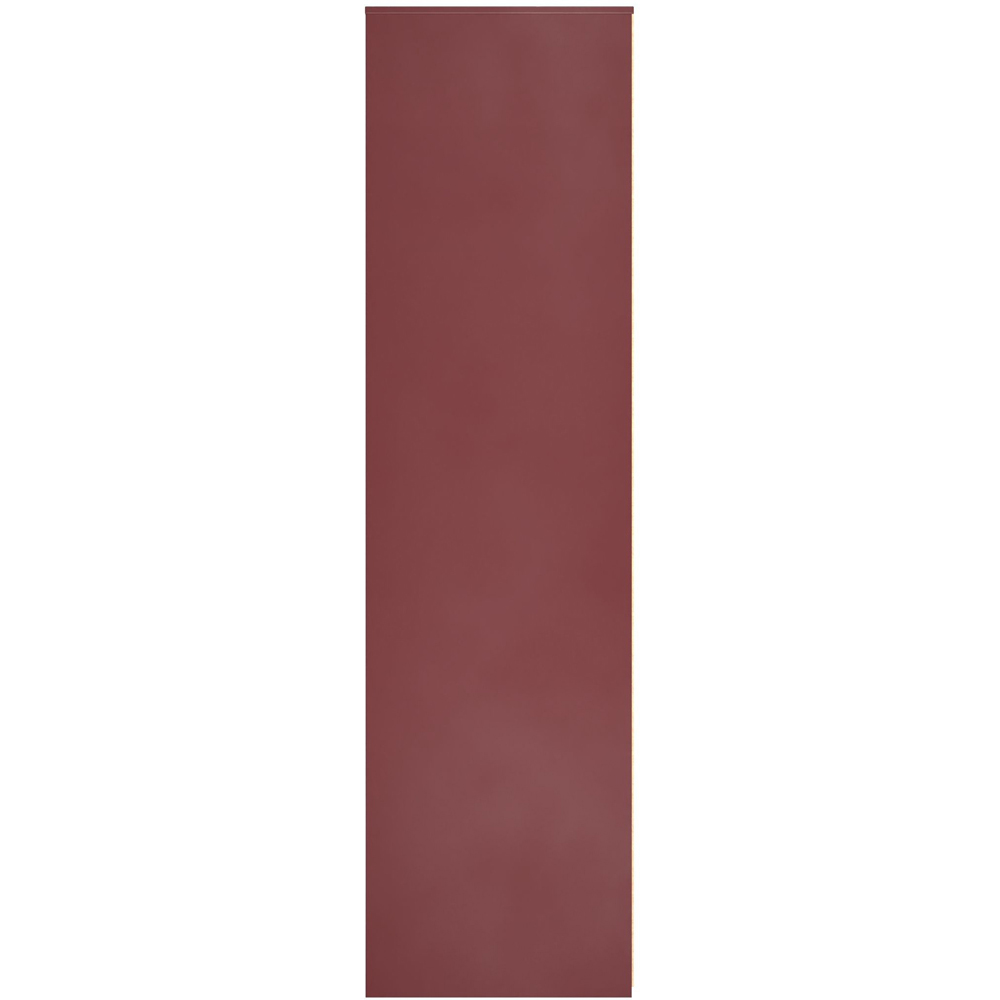 Crowndale Hong Kong 2 Door 2 Drawer Red Matt Tall Wardrobe Ready Assembled Image 3