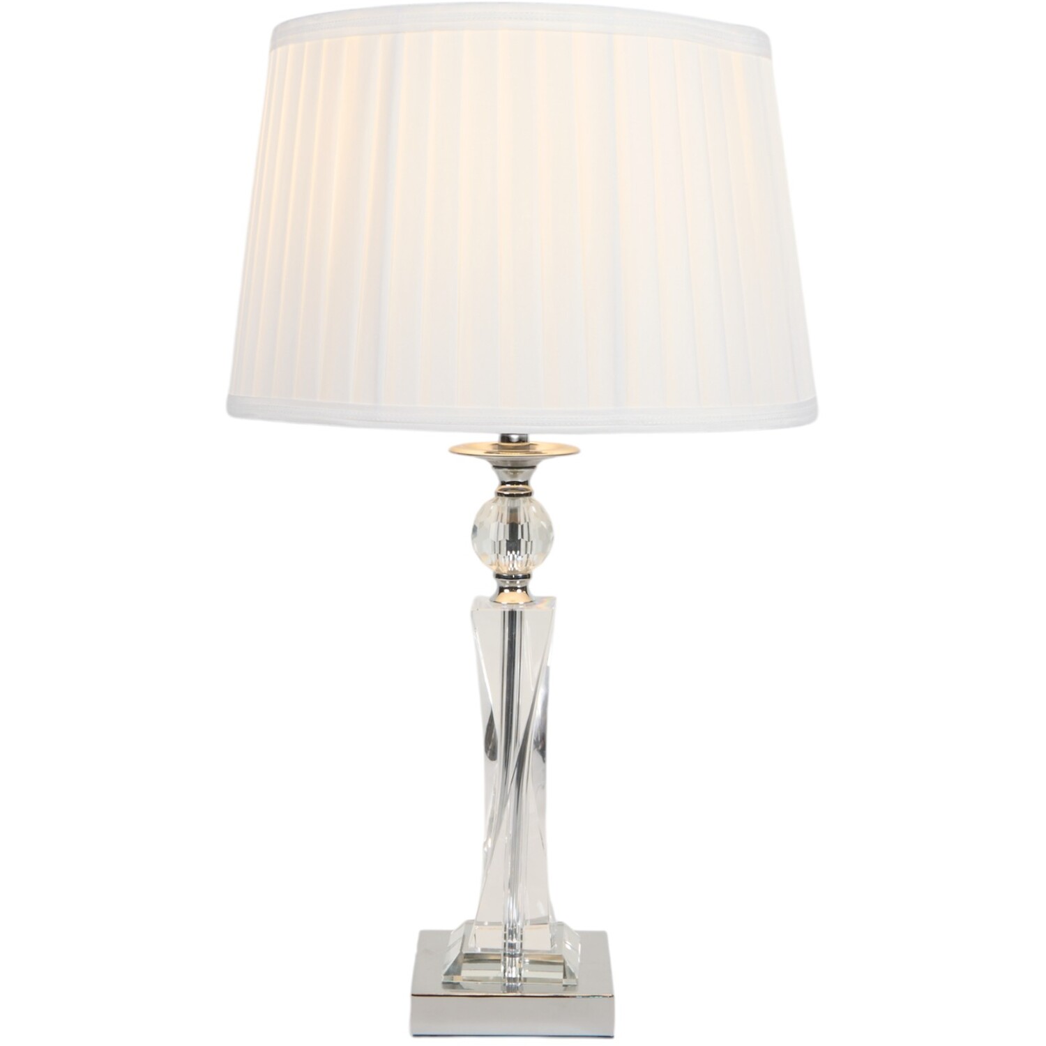 Augustine Crystal Table Lamp - White Image 3