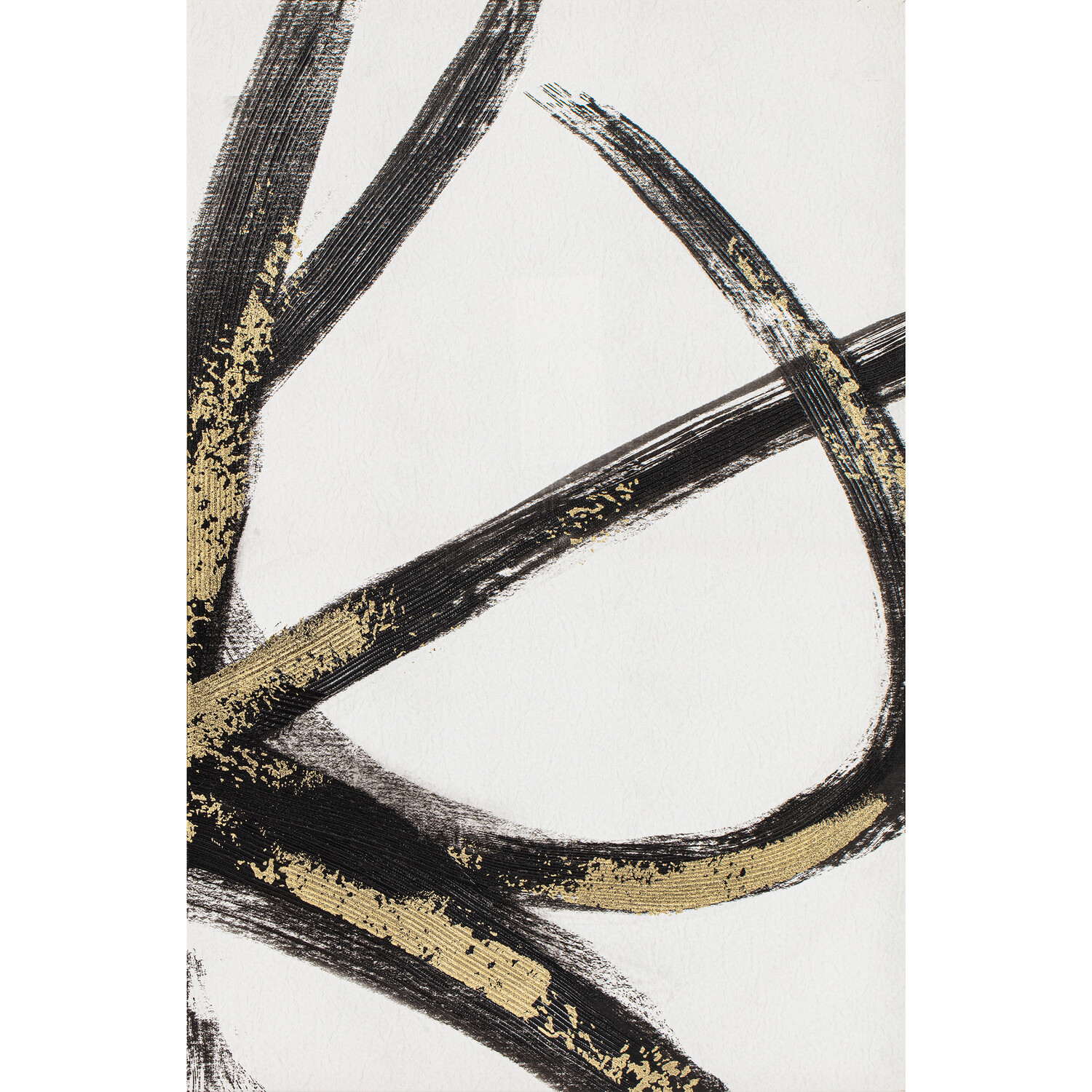 Brushstroke Gold Foil Wall Art Image 5