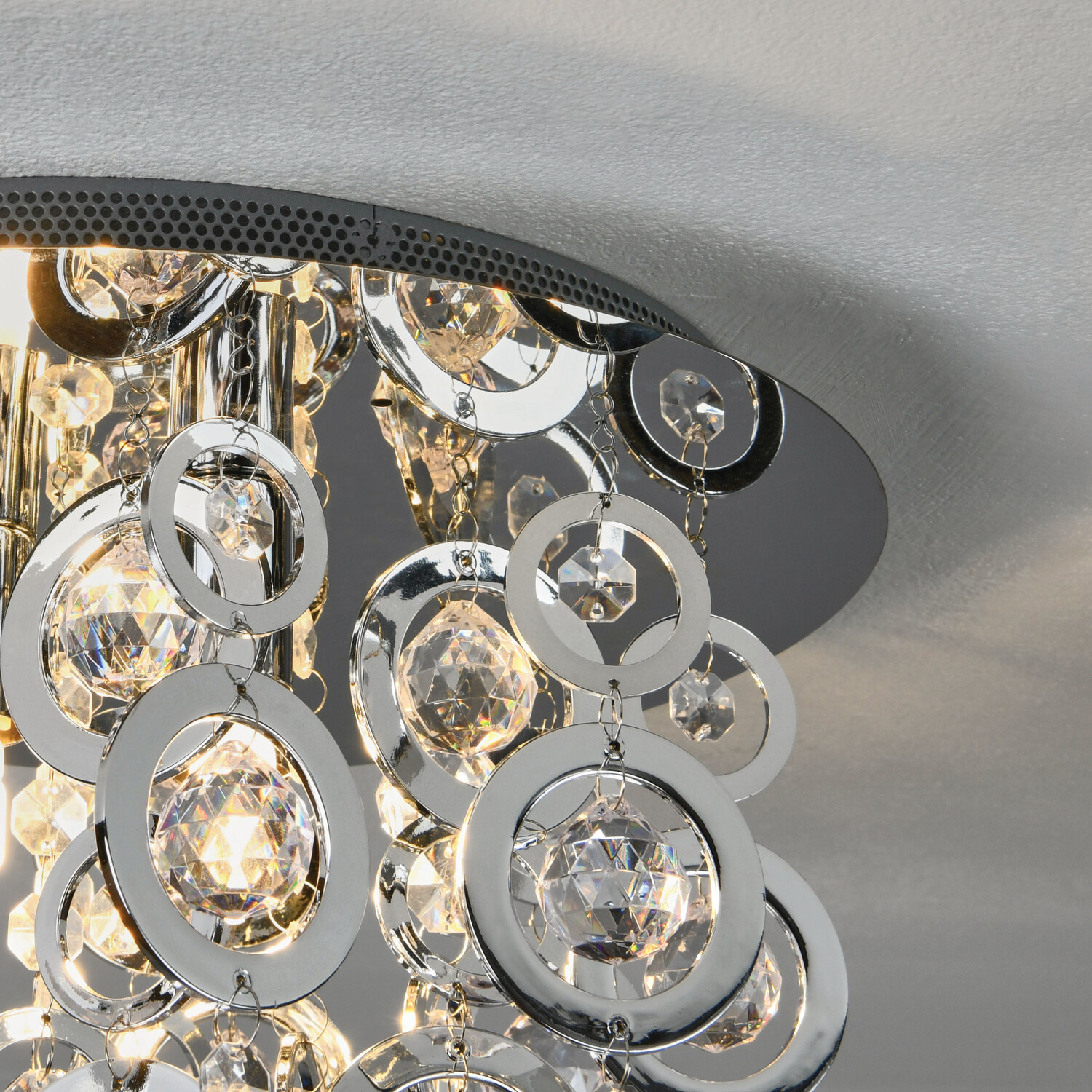 3 Light Ciana Chrome Flush Fitting Image 4