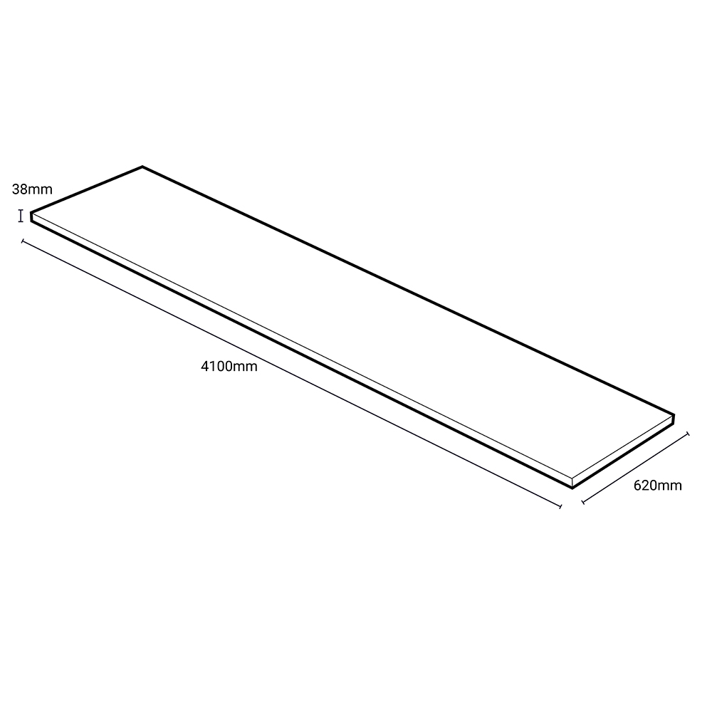 Omega Modern Terrazzo Dune Laminate Square Edge Kitchen Worktop 4100 x 620 x 38mm Image 7