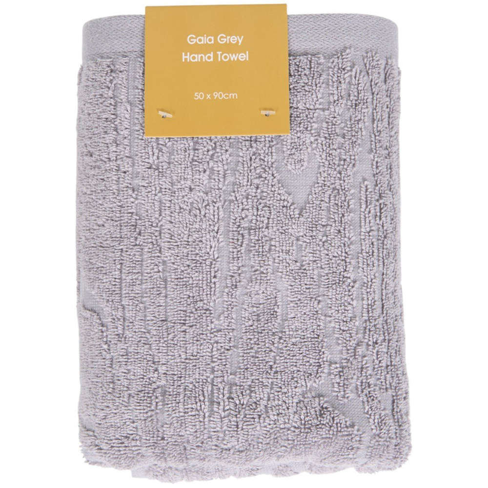 Gaia Hand Towel Grey Image 1