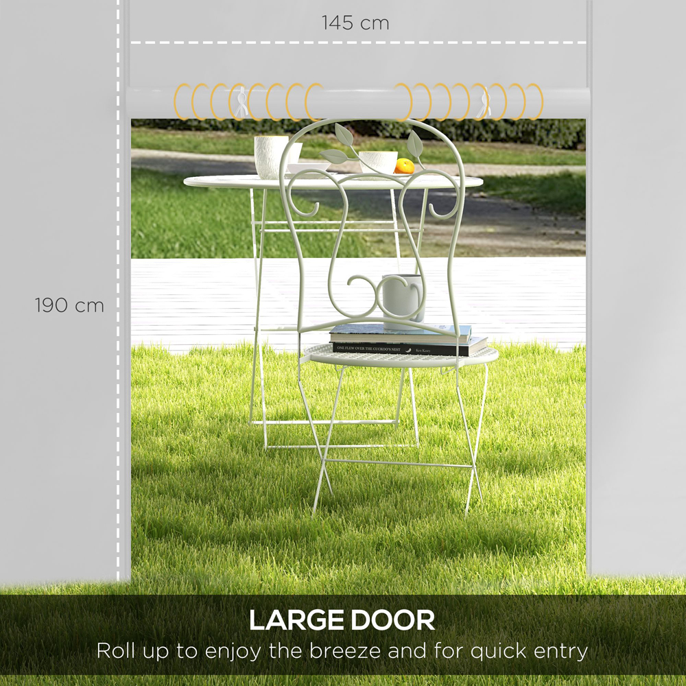 Outsunny White Replacement Gazebo Side Panel 2 Pack Image 5