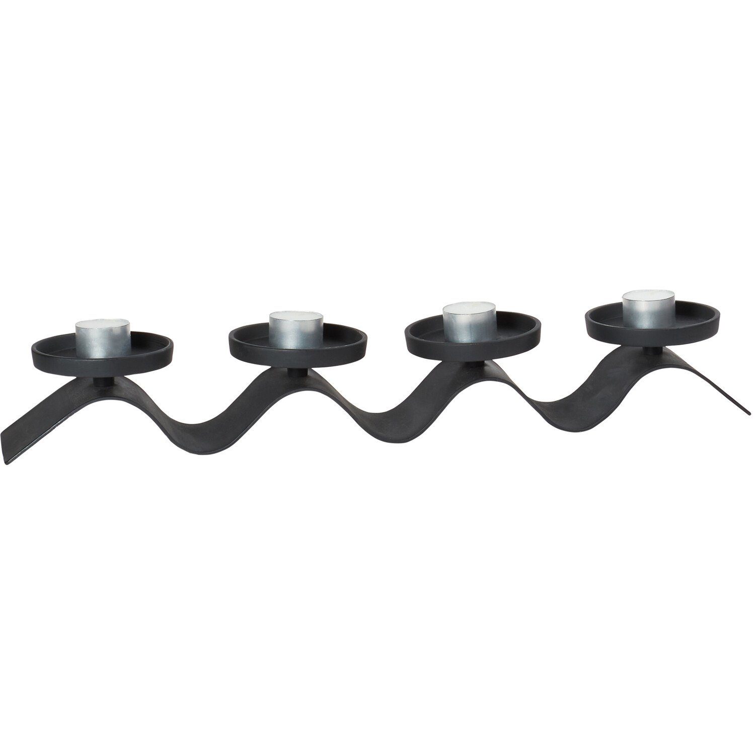 Margot Pillar Candle Holder - Black Image 4