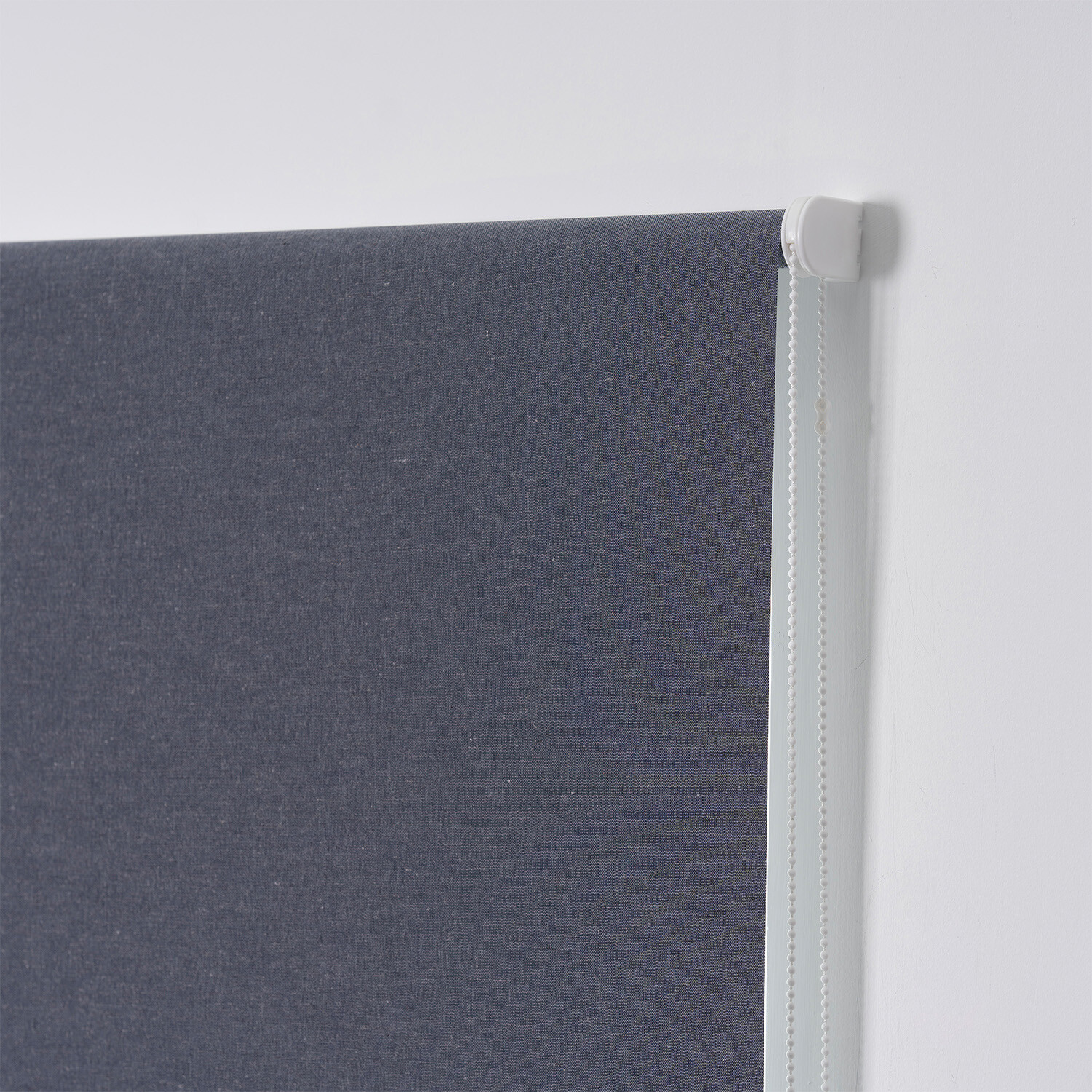 Blackout Textured Blind - Linen Denim / 90cm Image 5