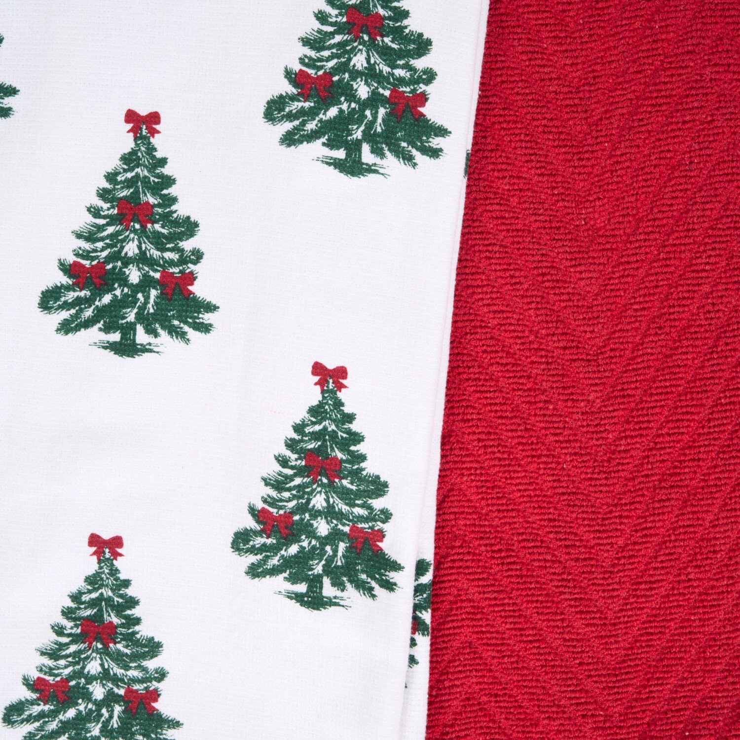 Pack of 2 Bow Christmas Tree Tea Towels Image 4