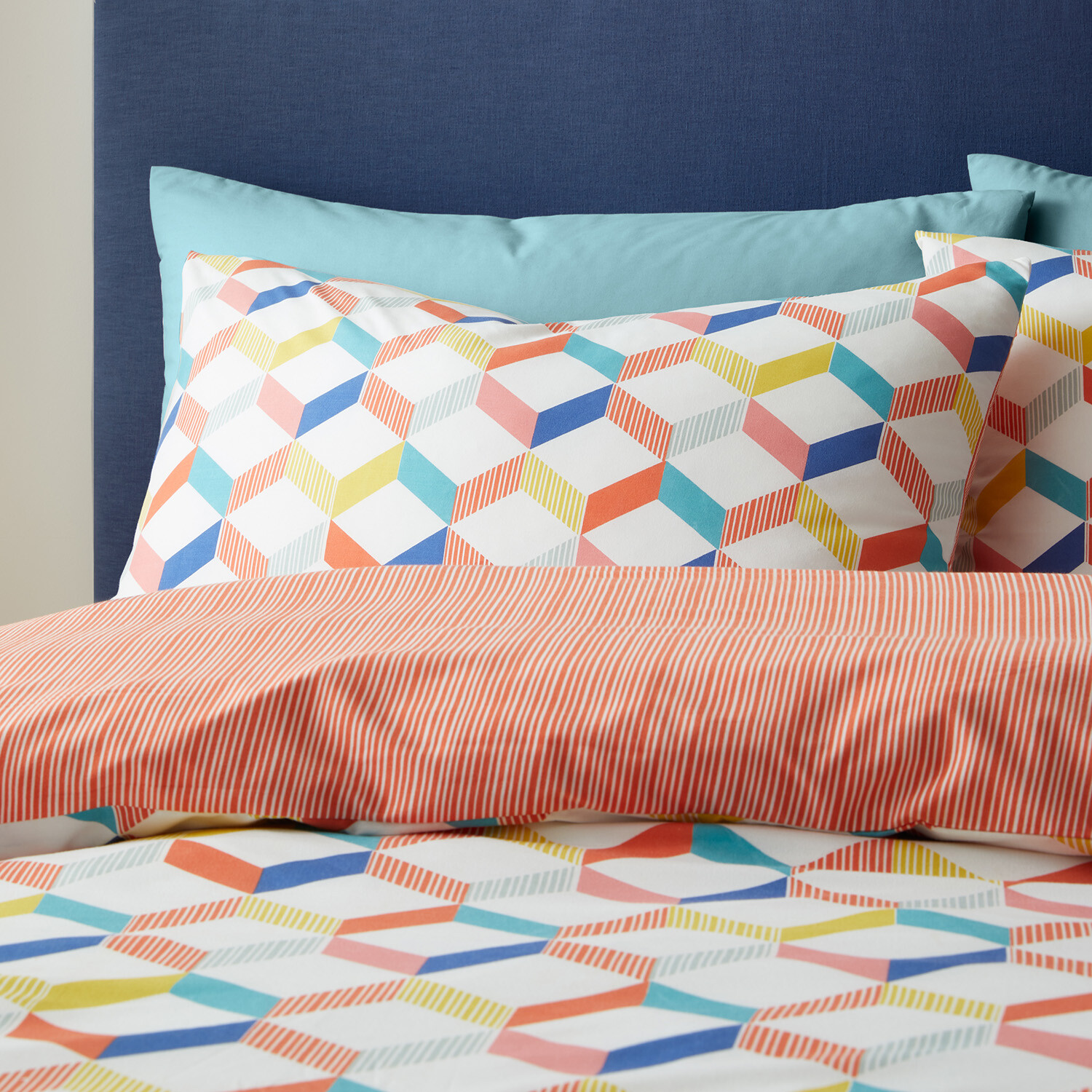 My Home Havana Geo Duvet Cover and Pillowcase Set - Single Image 3