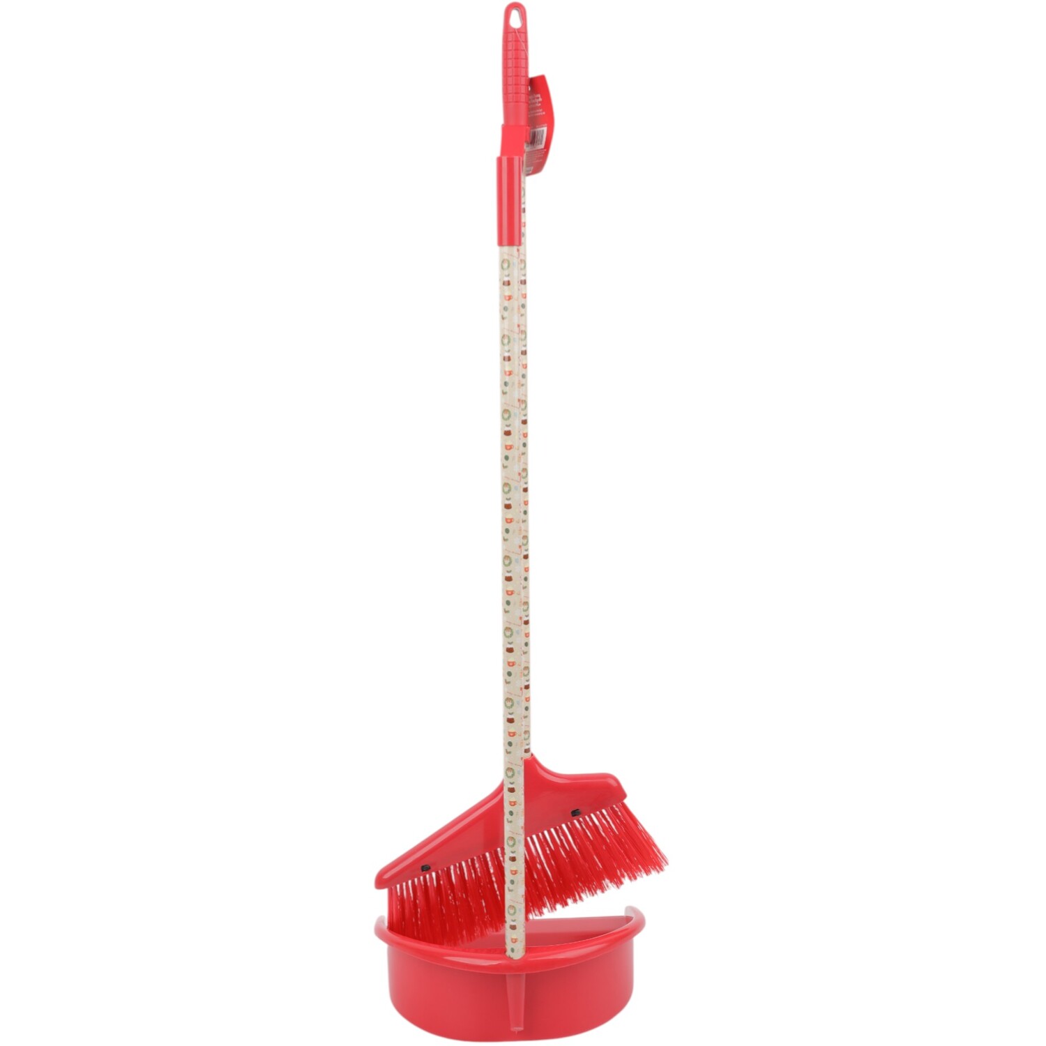 Cosy Christmas Long Handle Dustpan Red Image 3