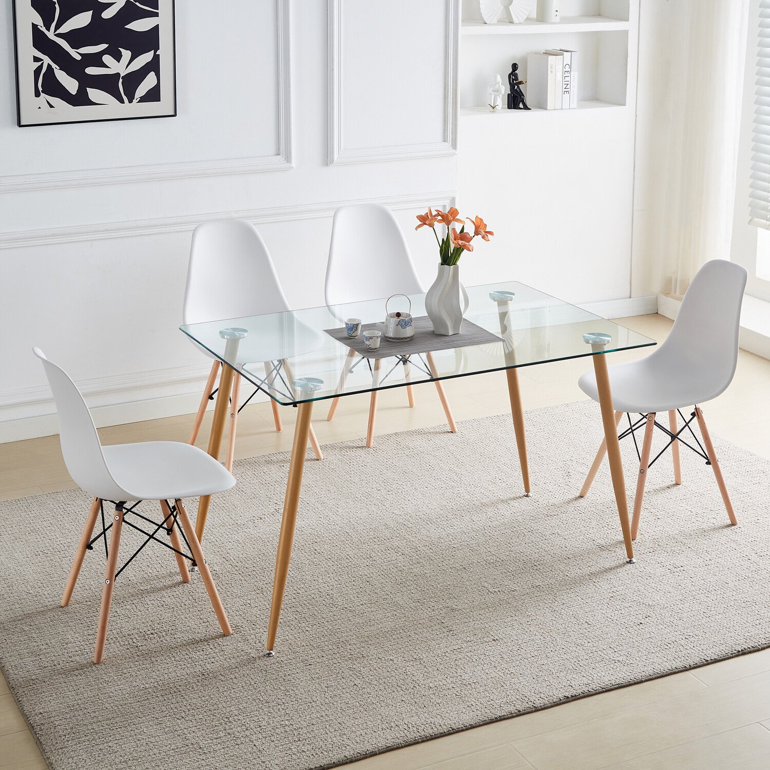Aspen Dining Set White Image 6