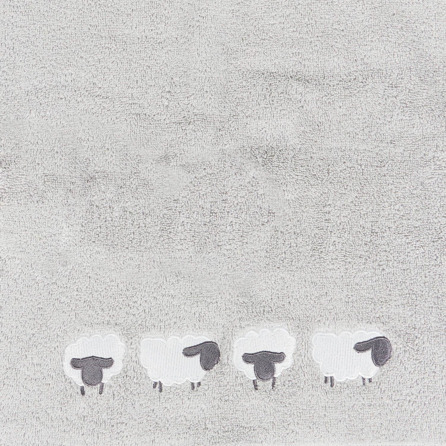 Snuggle Sheep Towel Grey Image 4