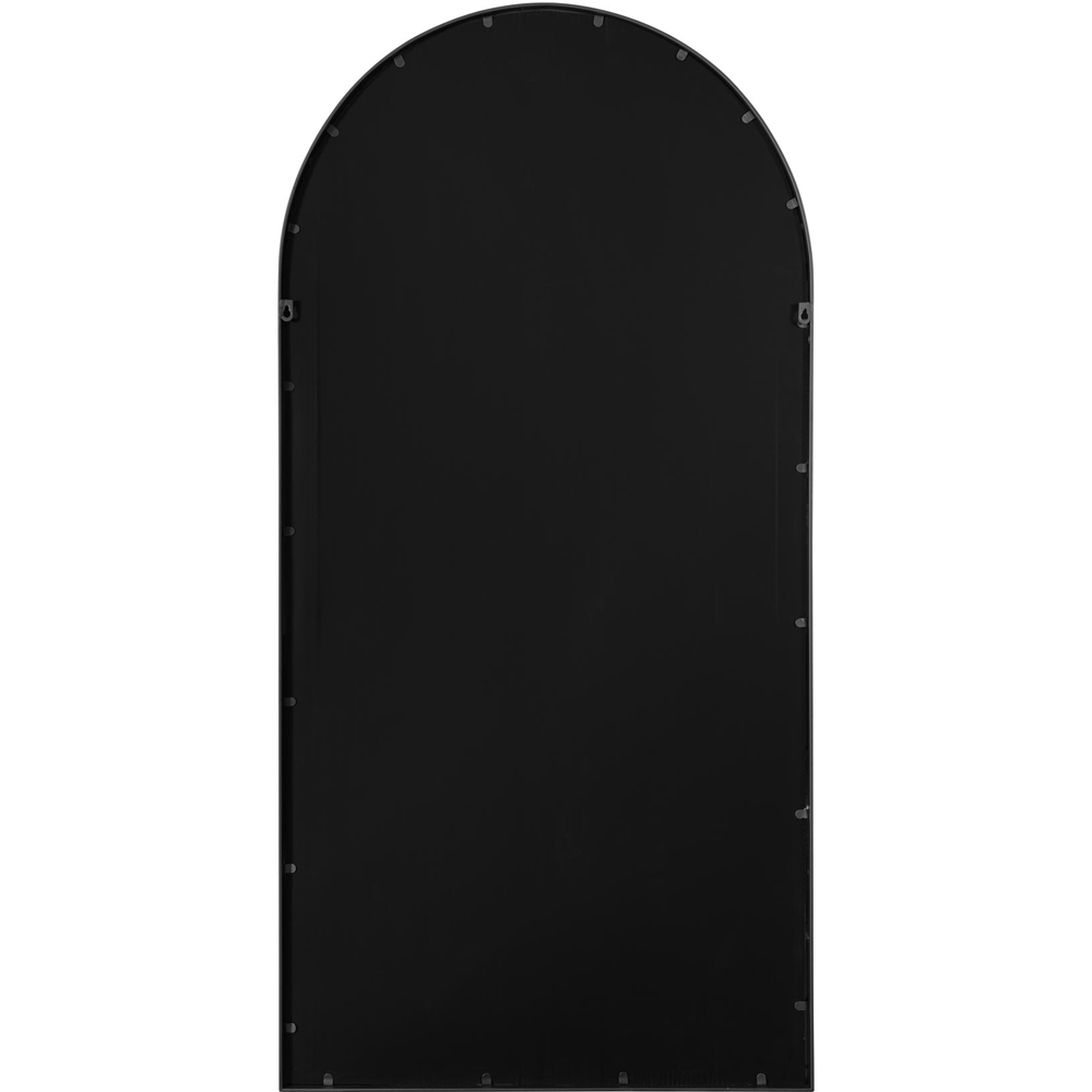 MirrorOutlet The Arcus Black Framed Arched Garden Wall Mirror 160 x 80cm Image 4