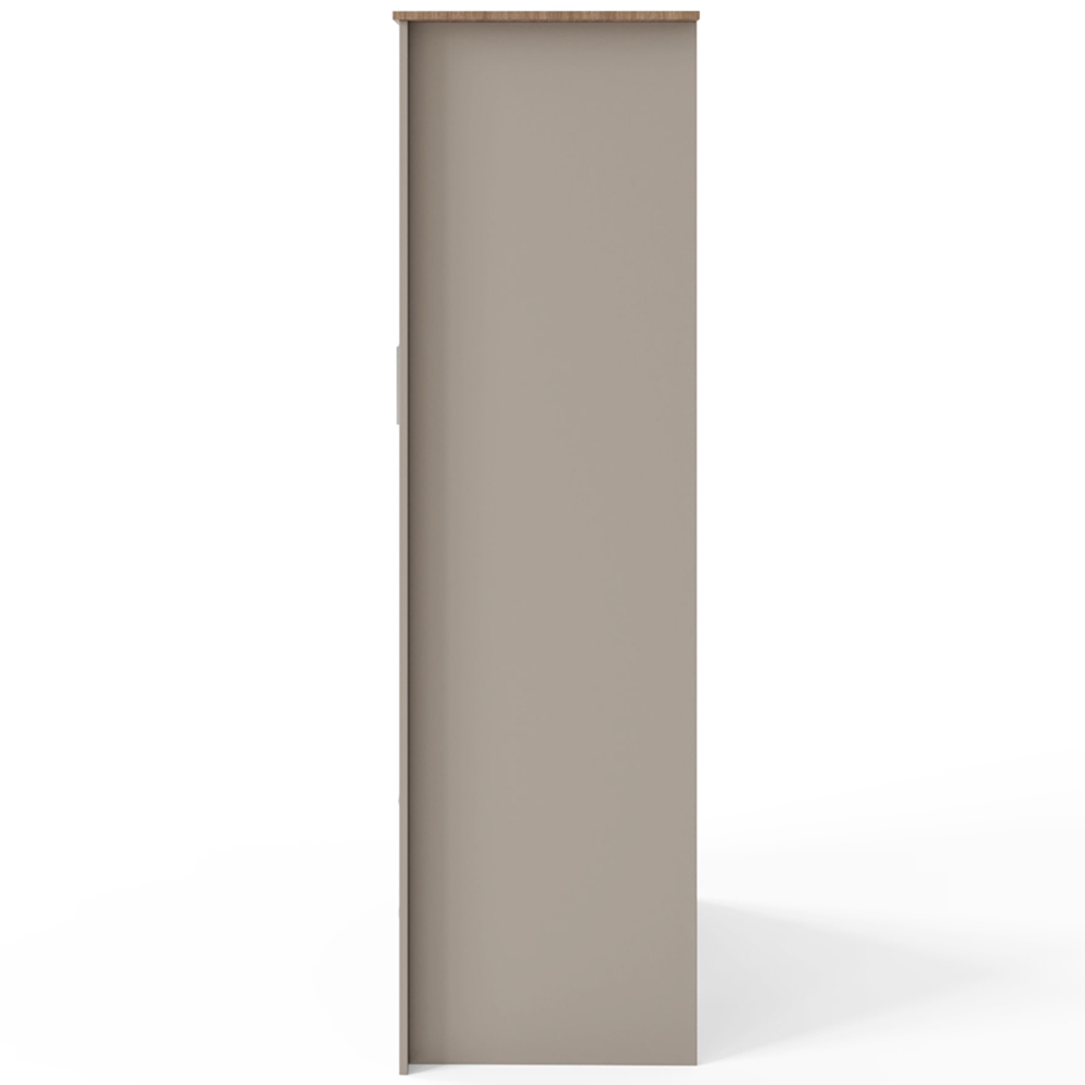 GFW Lancaster 2 Door 2 Drawer Grey Wardrobe Image 4