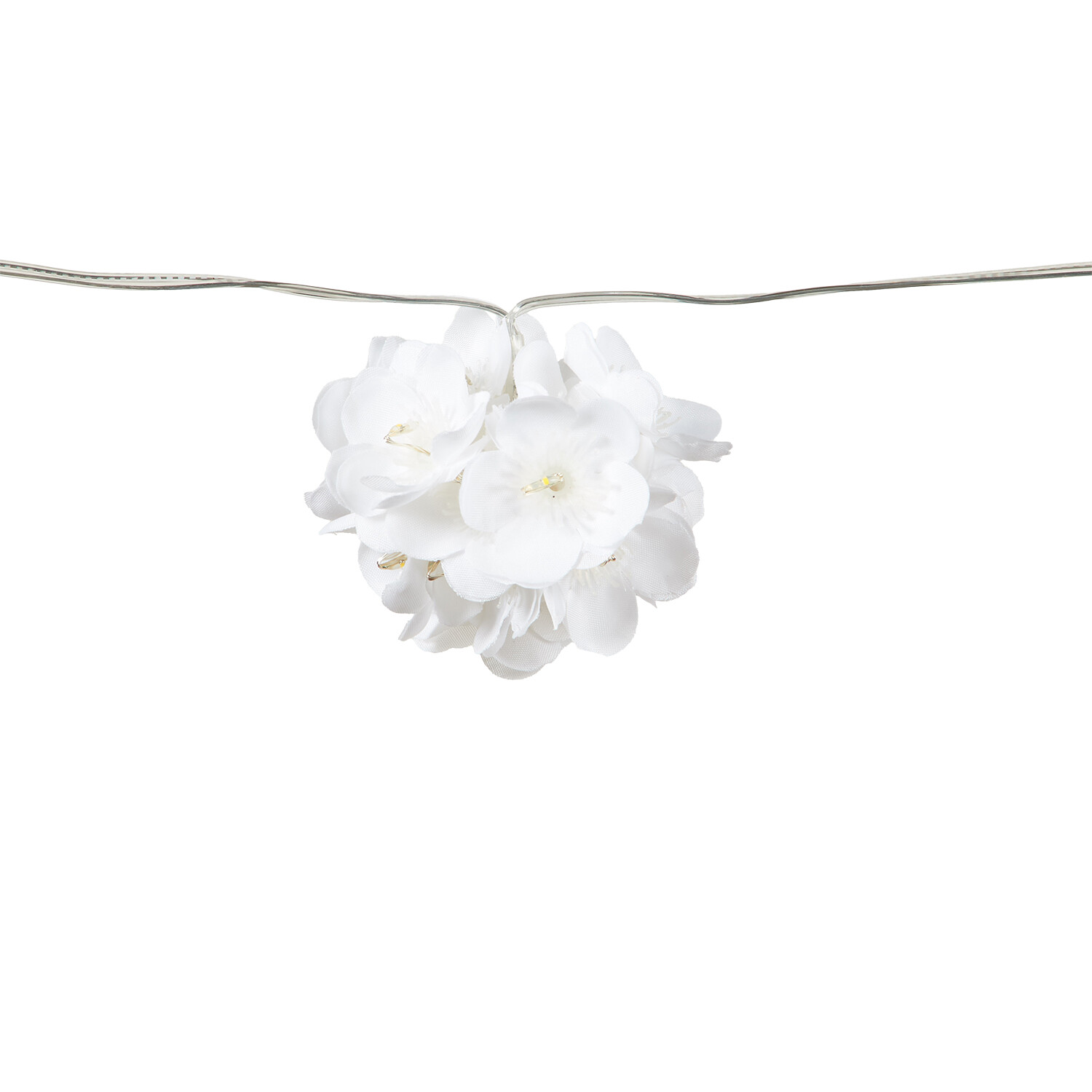 10 Solar Flower Bouquet String Lights - White Image 6