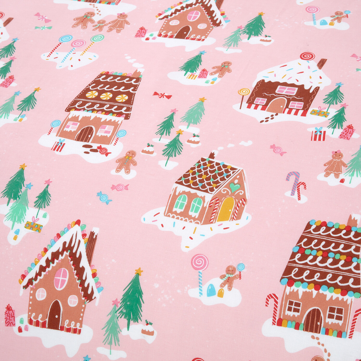 Gingerbread Lane Duvet Set Pink King Image 3