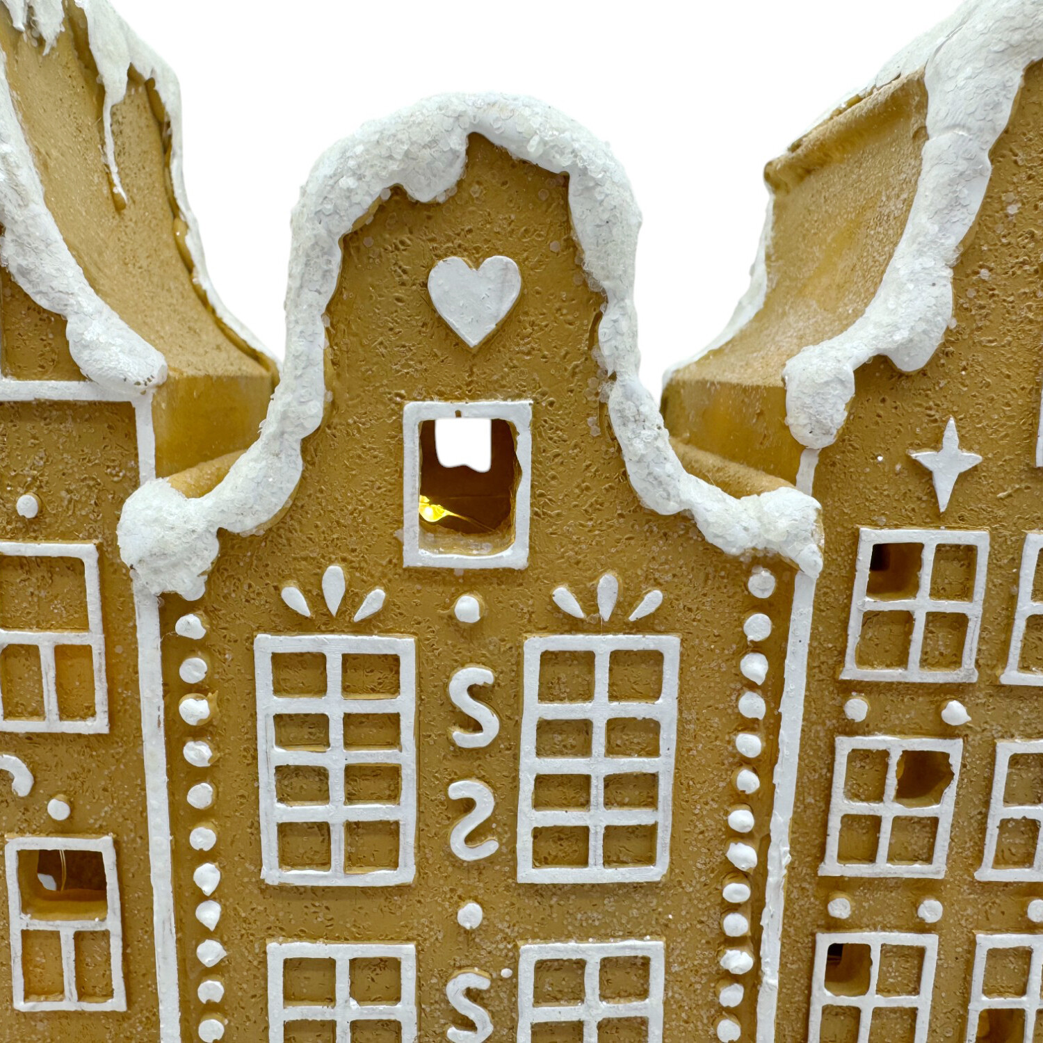 LED Gingerbread Houses Brown Image 4
