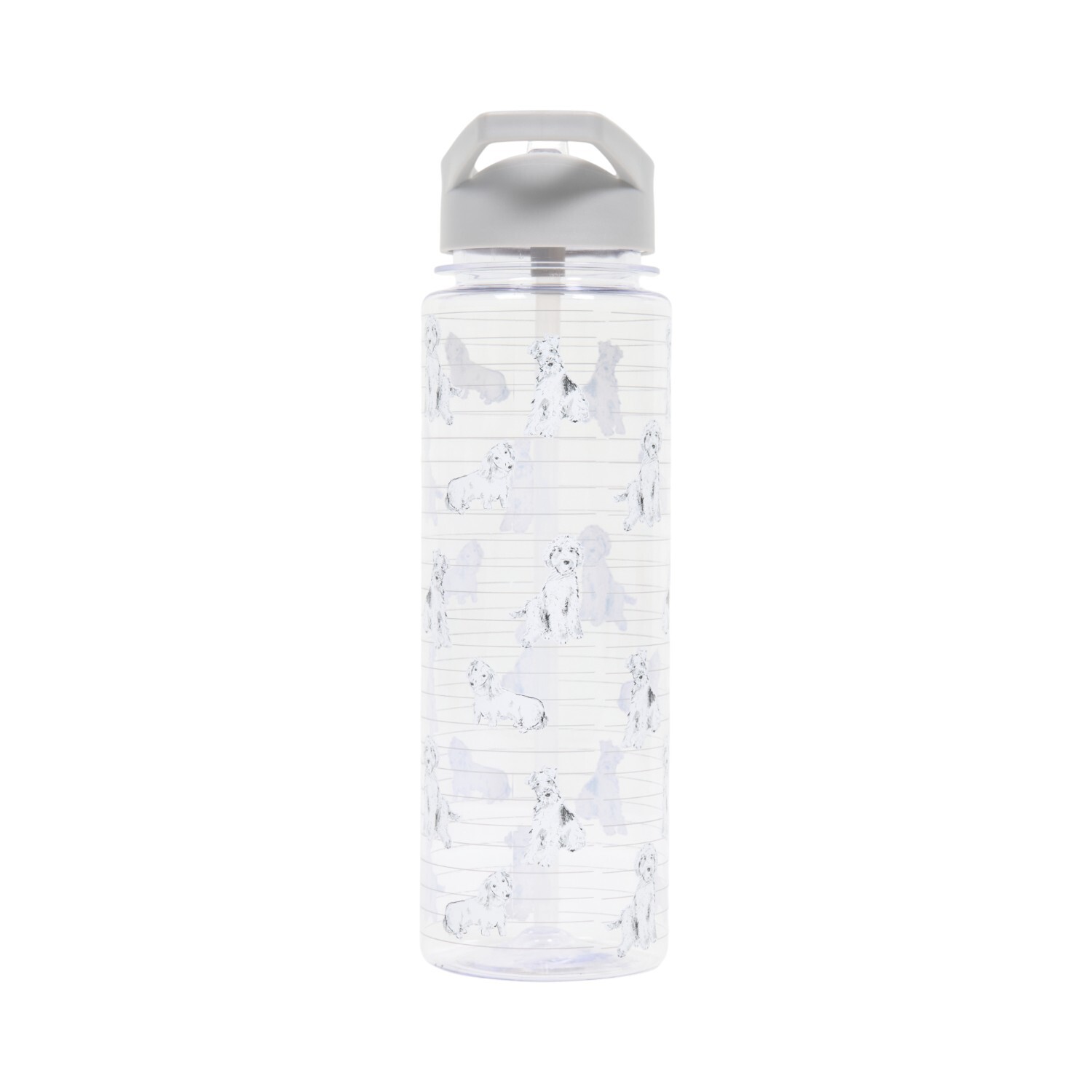 Waggy Tails Sports Bottle Clear Image 3