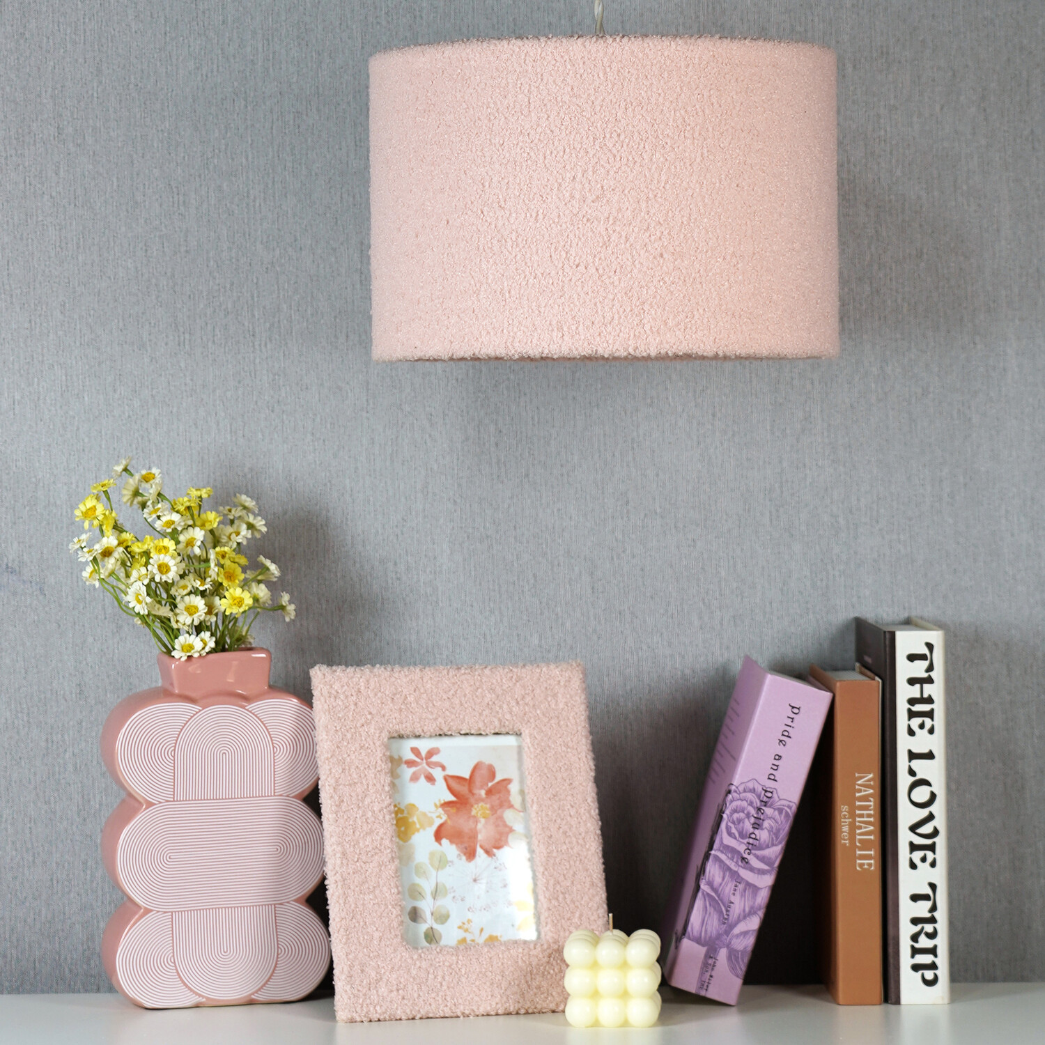 Pink Boucle Effect Shade Pink Image 7