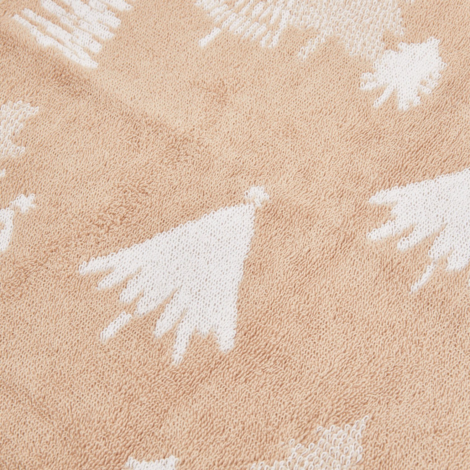 Christmas Tree Cotton Hand Towel - Beige Image 3