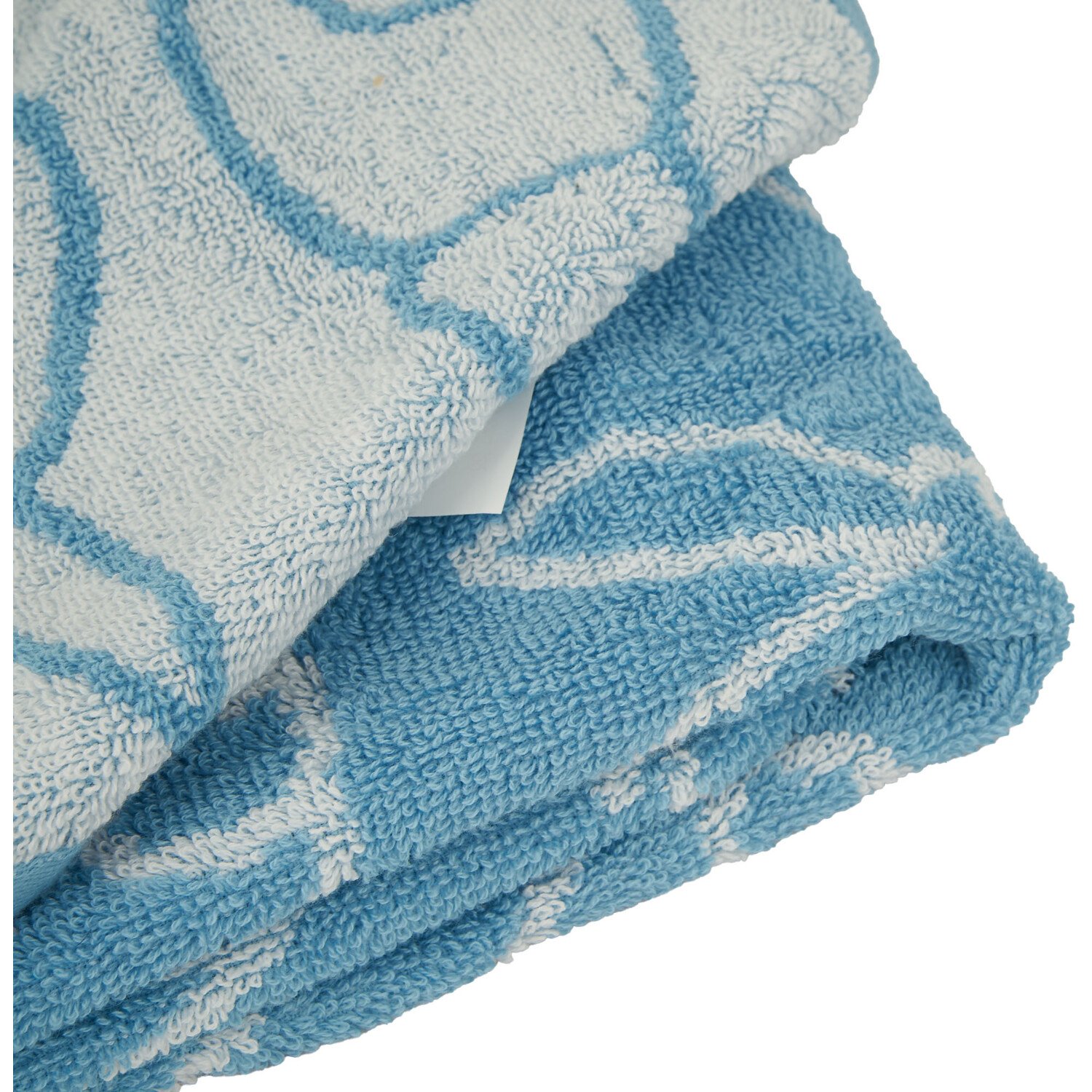Bunnies Hand Towel Blue - Blue Image 3
