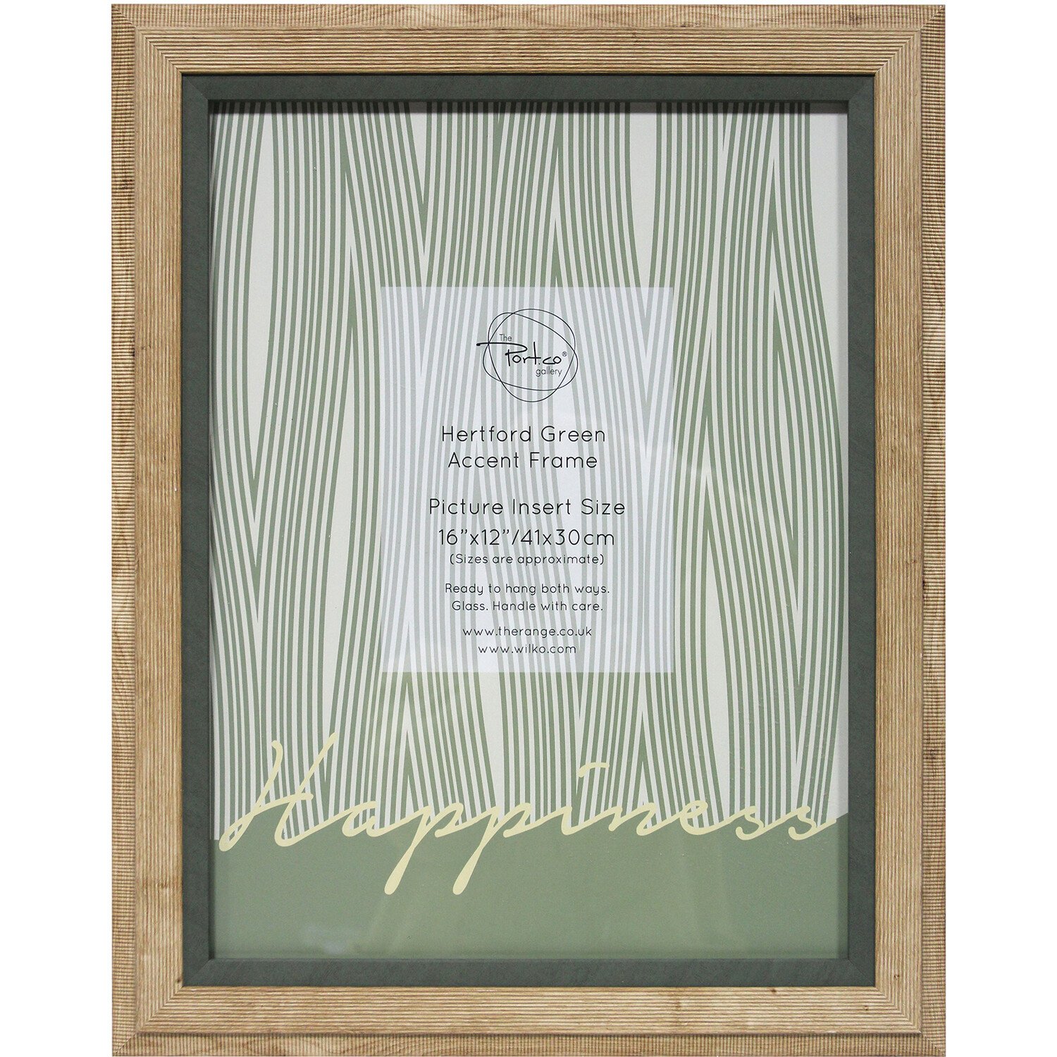 Hertford Green Accent Frame - Natural / 16x12in Image 1