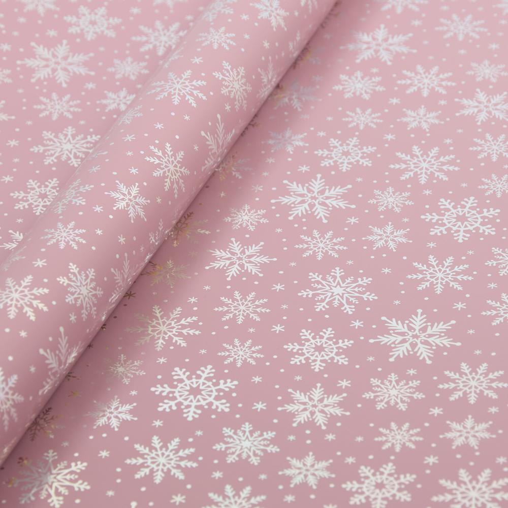 Luxury Iridescent Snowflake Gift Wrapper Image 4