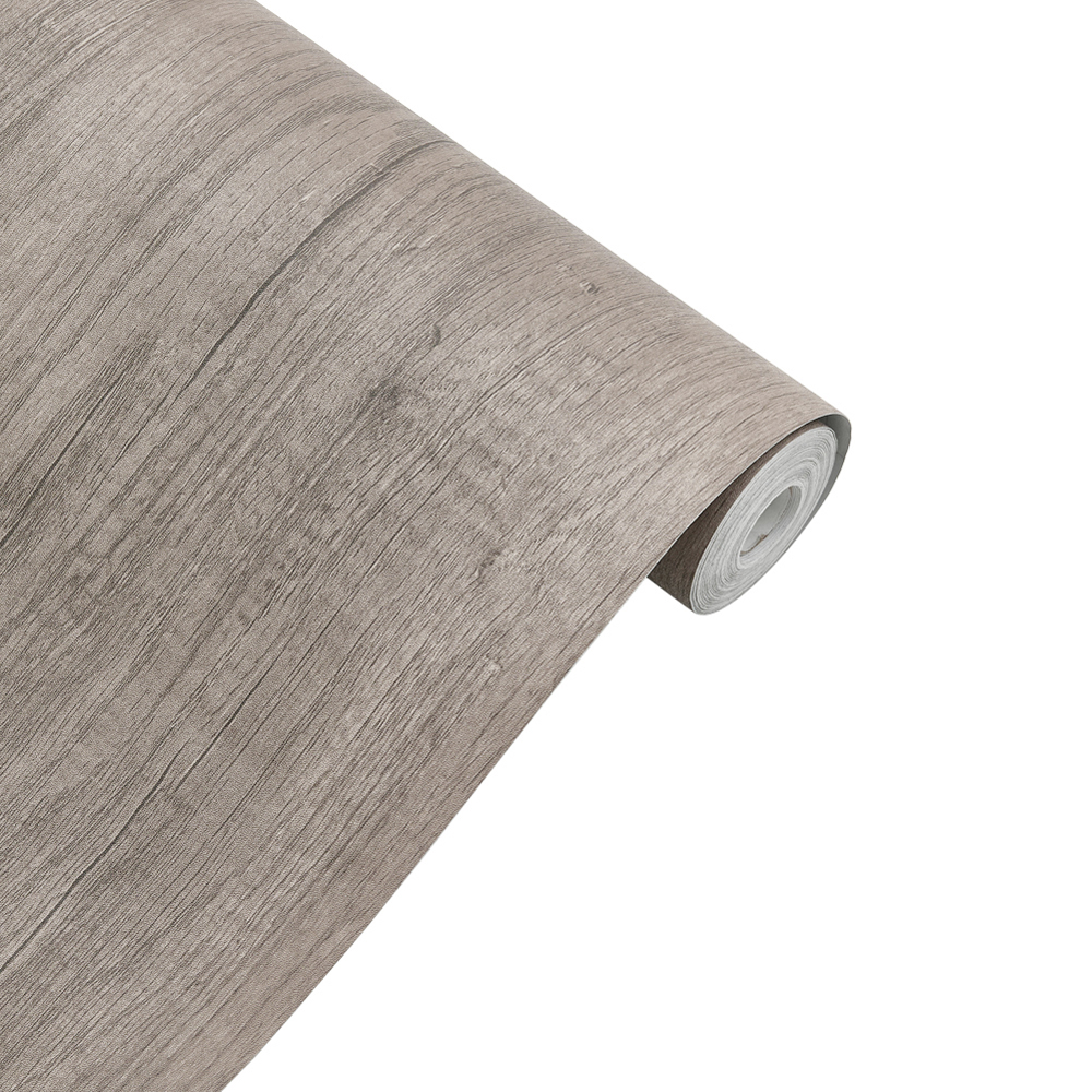 Living and Home Paulownia Wood Colour Grey Wood Grain Self Adhesive PVC Flooring Image 5