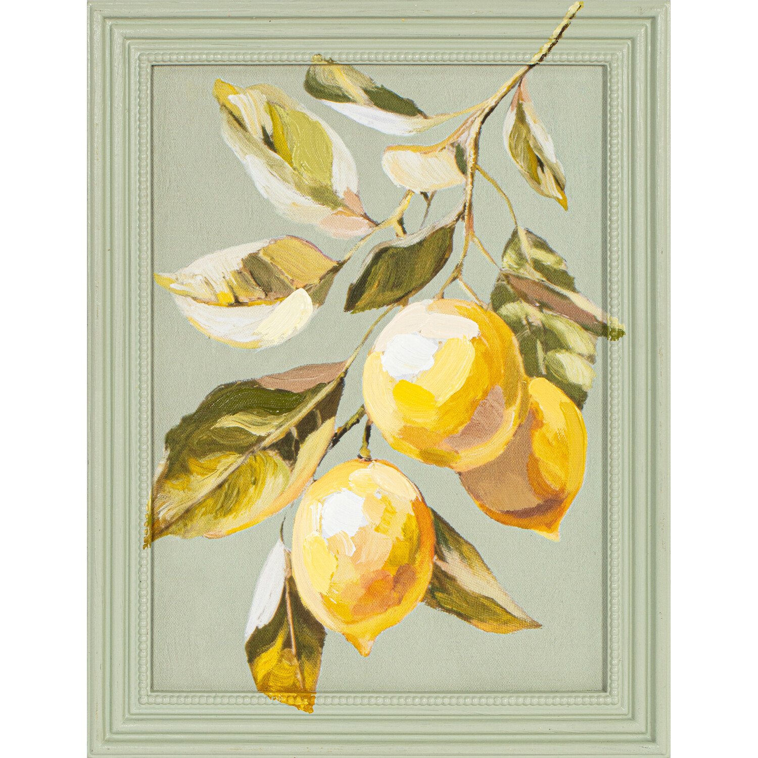Mediterranean Fruit Painted Framed Art Image 7