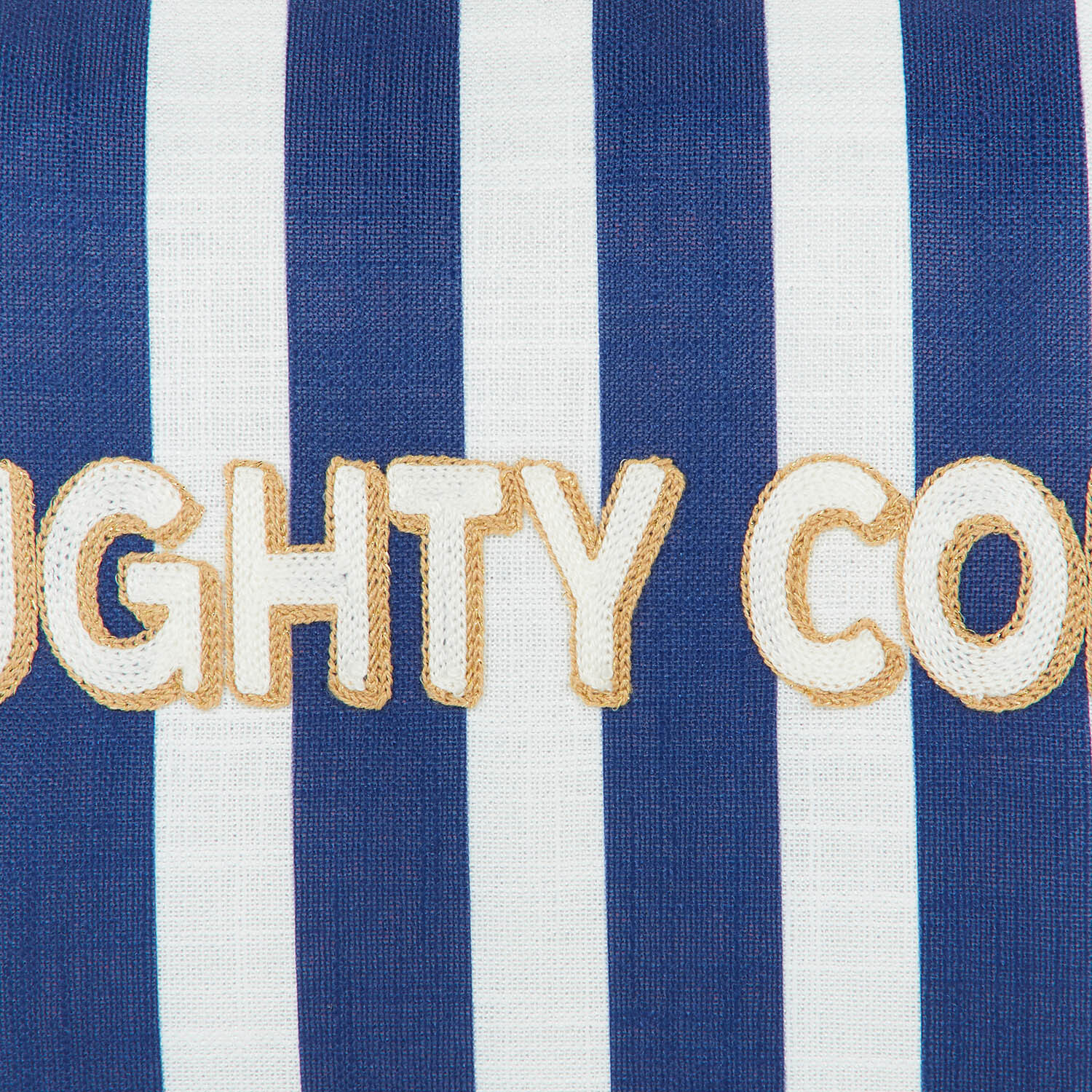 Naughty Corner Cushion White and Blue Image 4