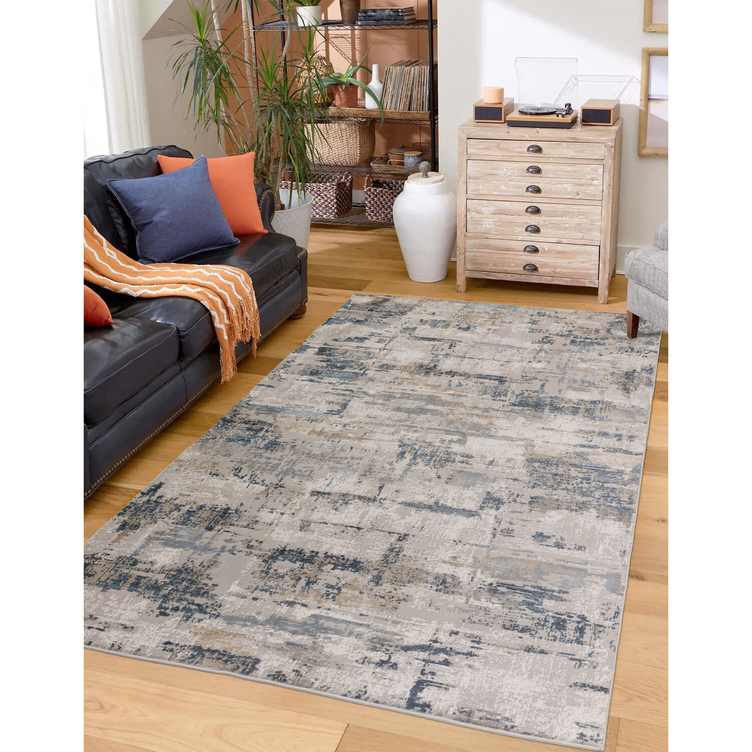 Neutral Modern Italia Rug 120cm Image 7