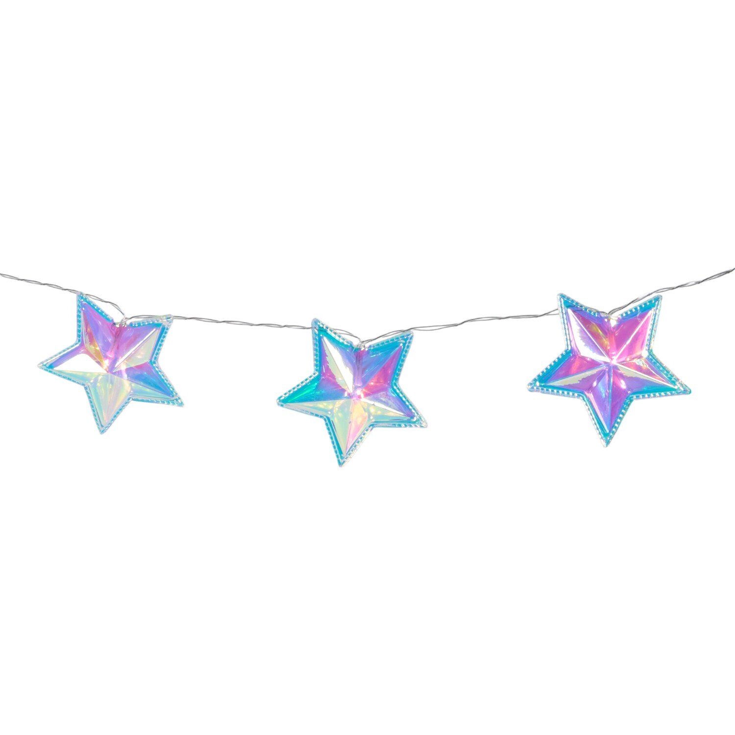 10 LED Star String Light Iridescent Image 4