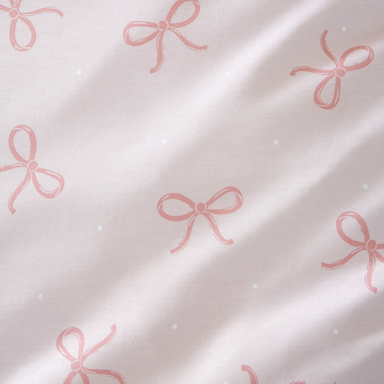 Florence Bows Duvet Cover and Pillowcase Set Pink Single Image 8