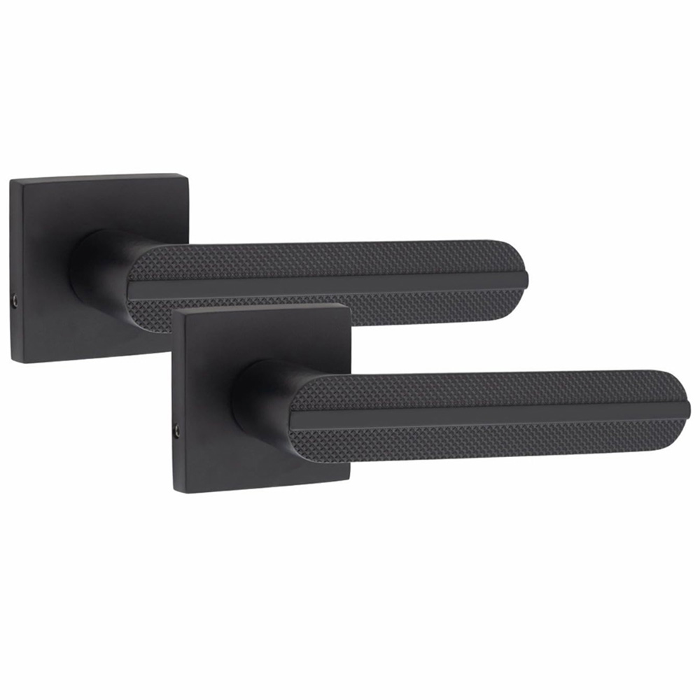 Golden Grace Matt Black Modern Lima Handle Set 6 Pack Image 3