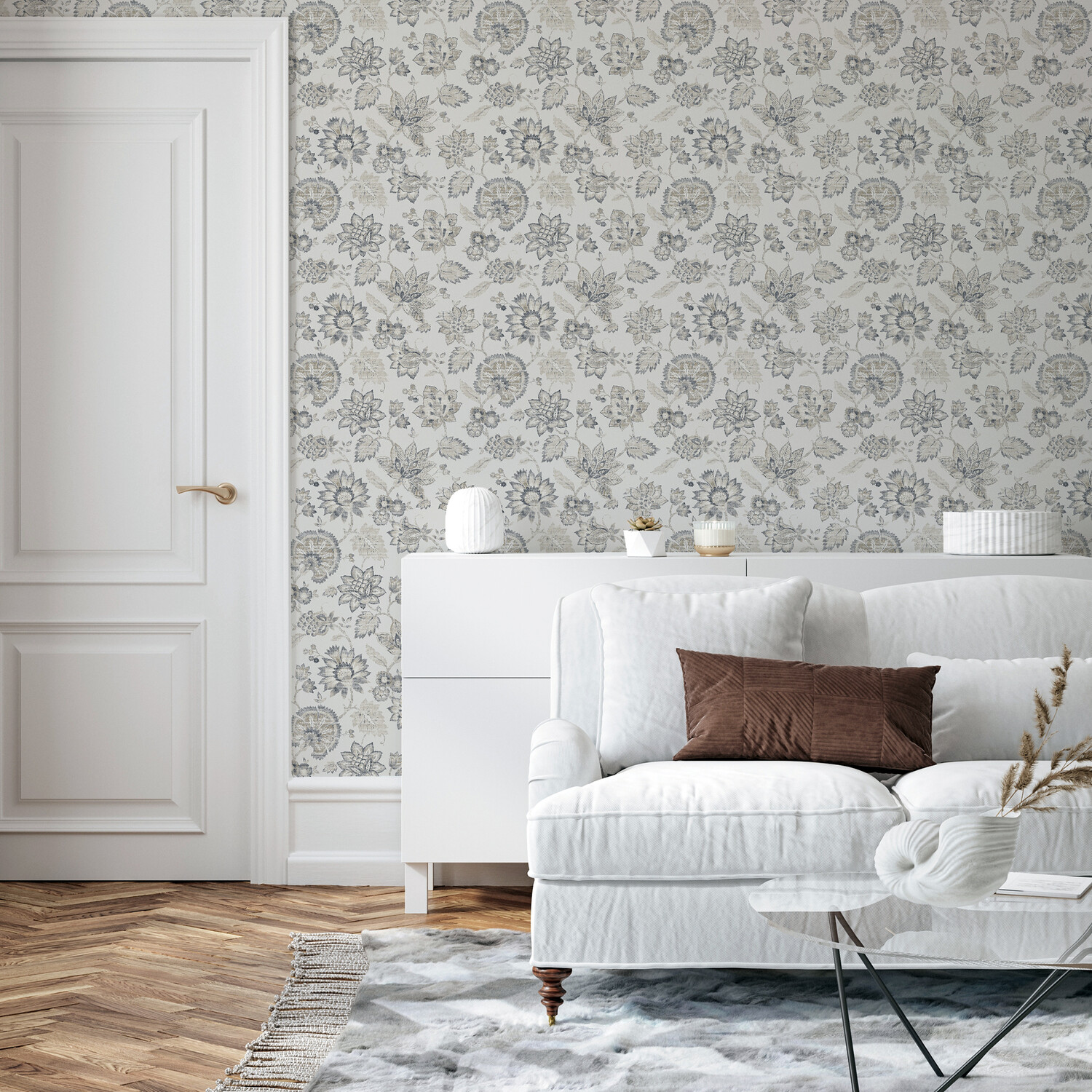 Soft Jacobean Trail Wallpaper - Soft Grey Image 7