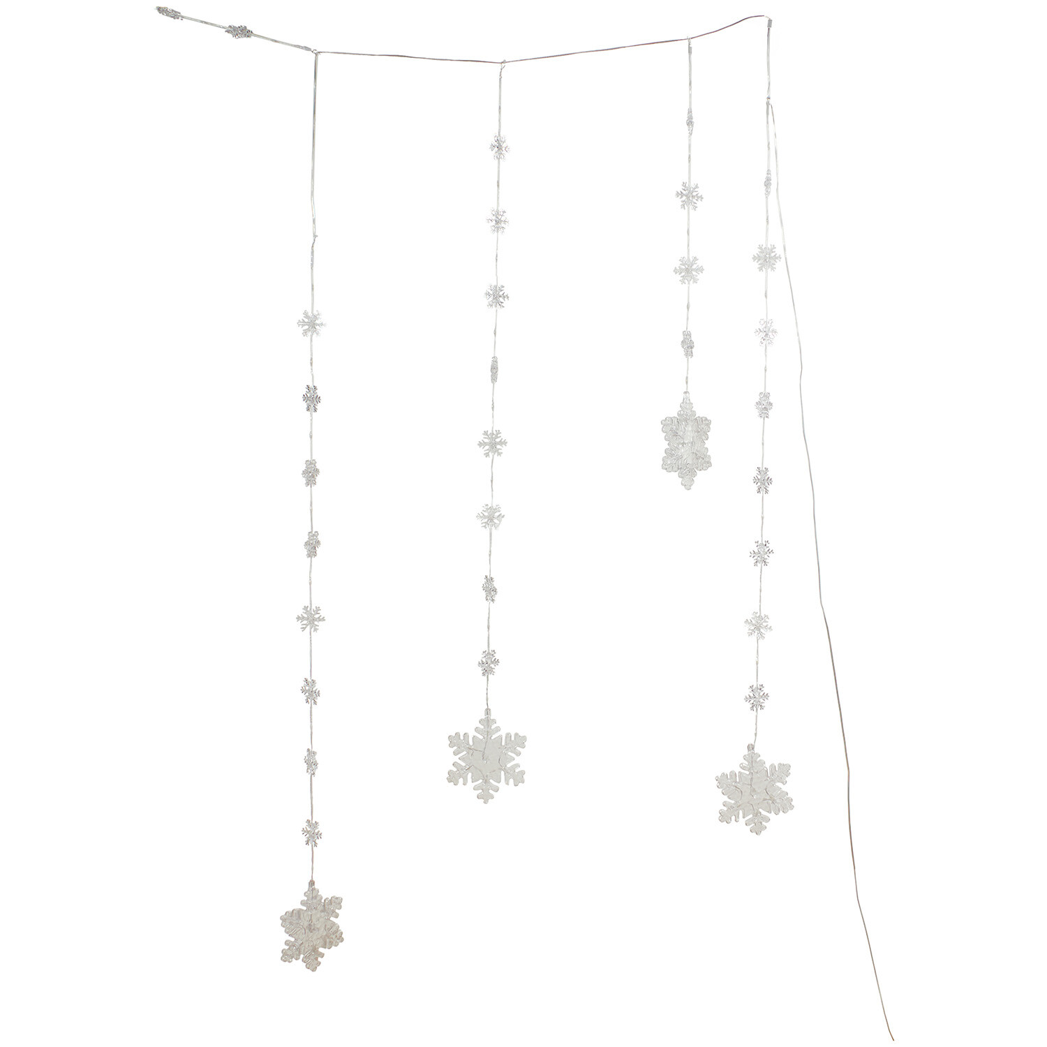 Snowflake LED Curtain Light - White Image 2