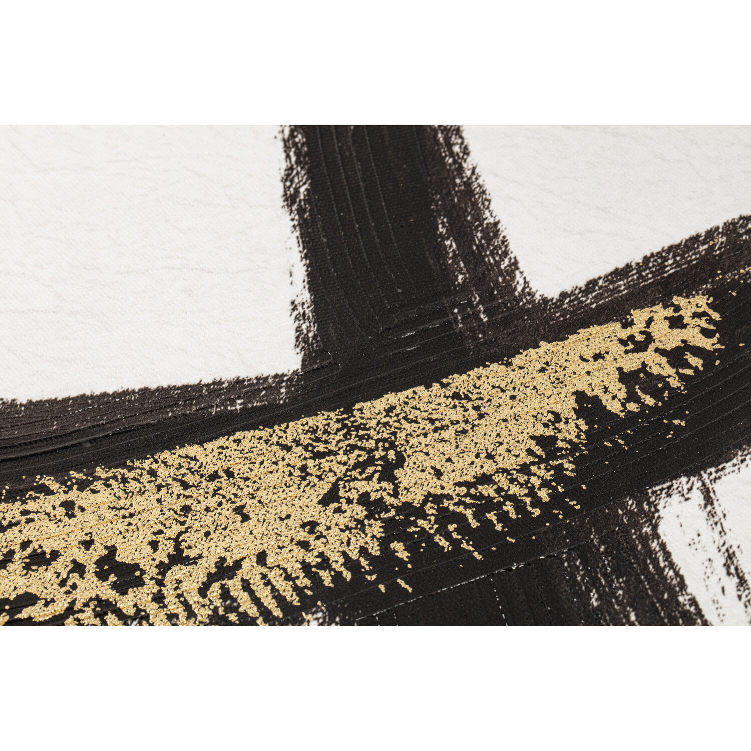 Brushstroke Gold Foil Wall Art Image 3