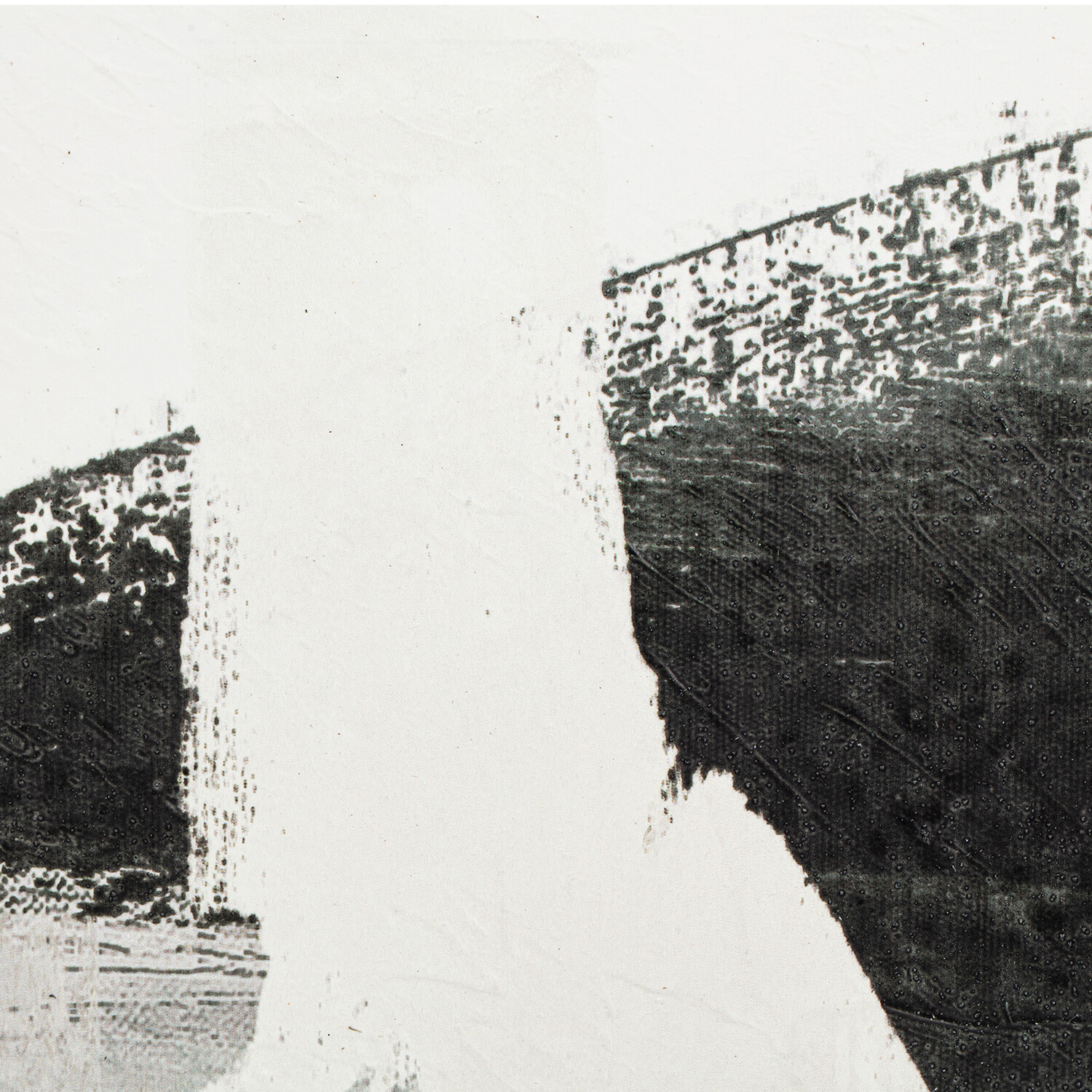 Monochrome Abstract Framed Canvas Grey Image 3