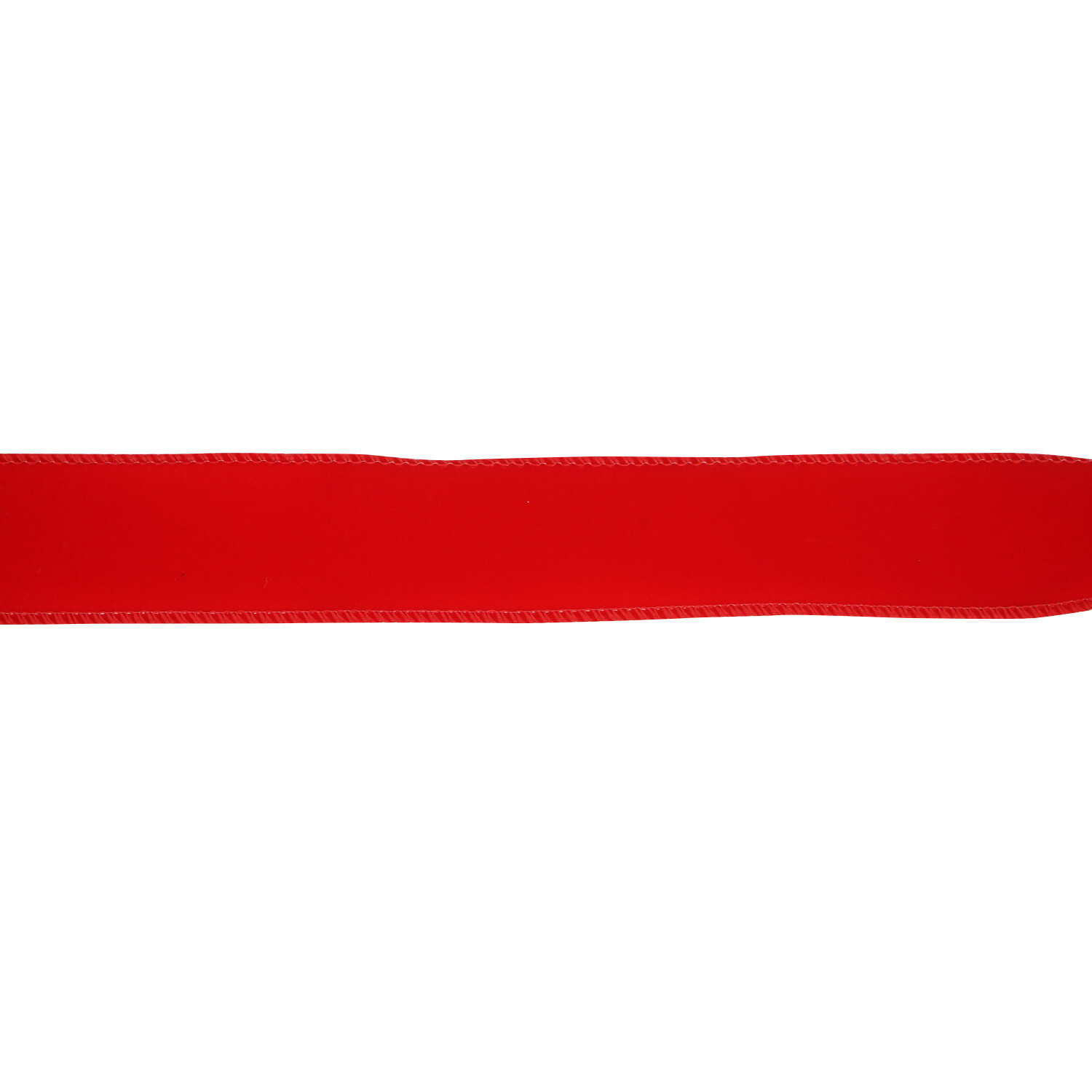 2.7m Velvet Ribbon - Red & Black Image 3