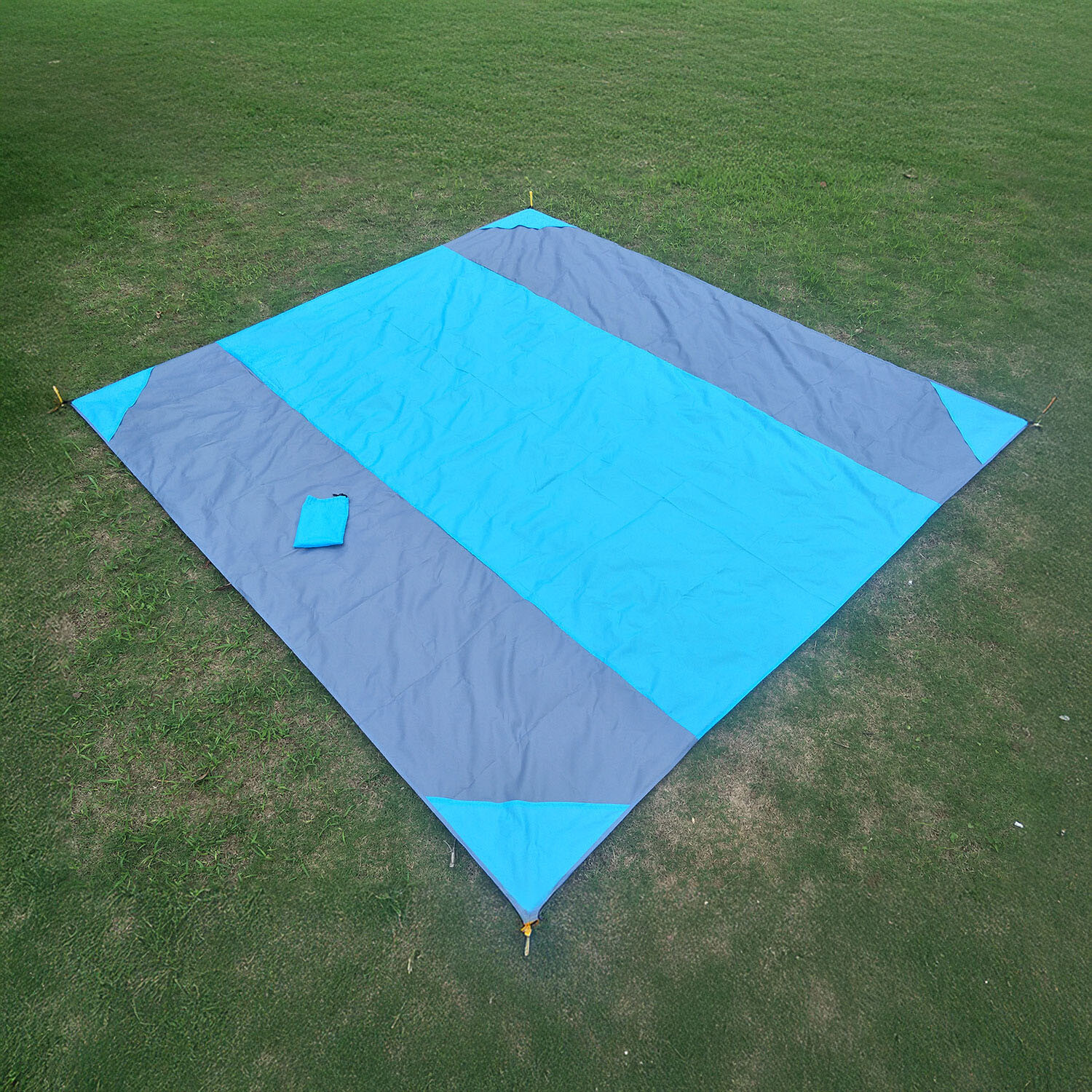 Blue Picnic Blanket Blue Image 2