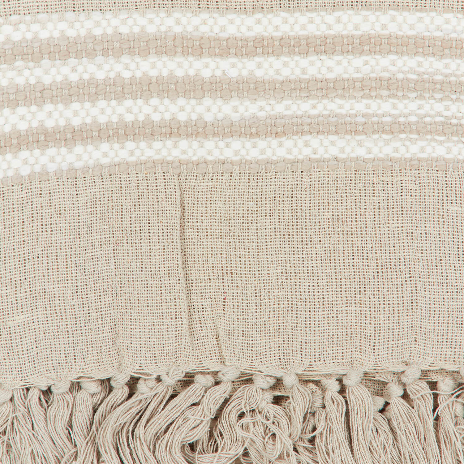 Diya Slub Throw - Natural Image 3